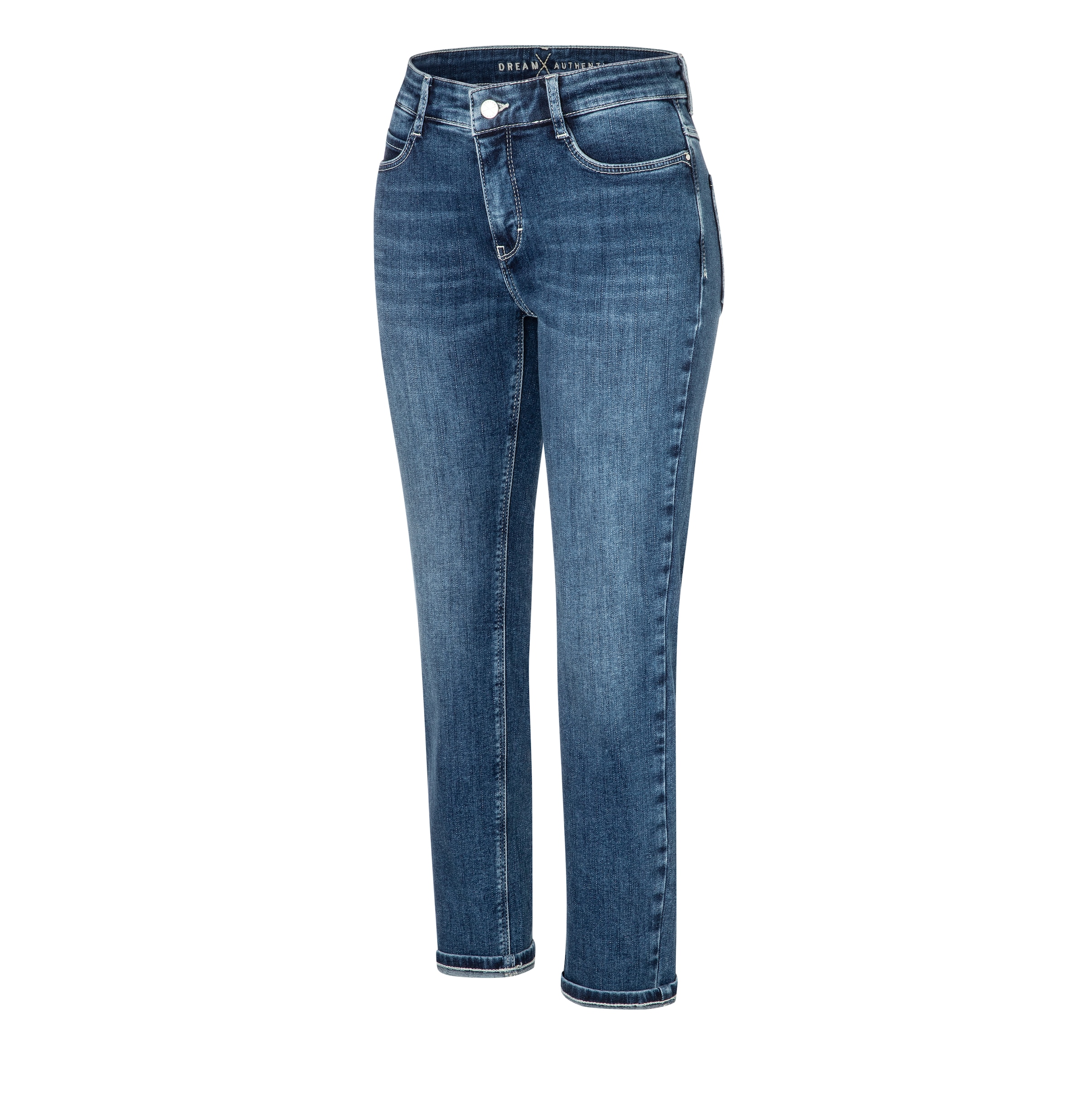 MAC Jeans 7/8 »DREAM cropped auth.« Innovativer Hyperstretch Denim mit figurformendem Shaping-Effekt