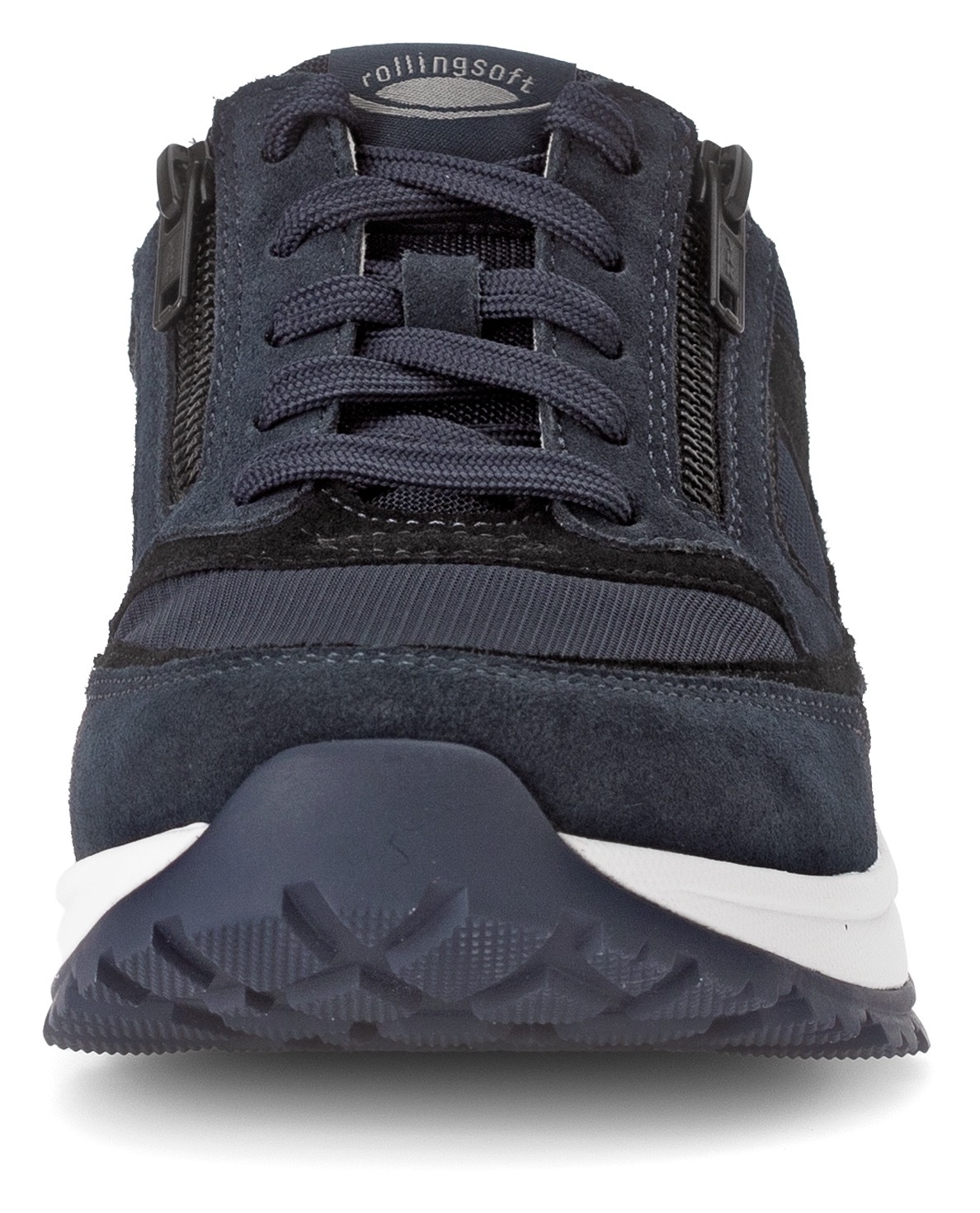 Gabor Rollingsoft Keilsneaker  , Schnürschuh, Halbschuh, Freizeitschuh, Aussenreissverschluss, G-Weite