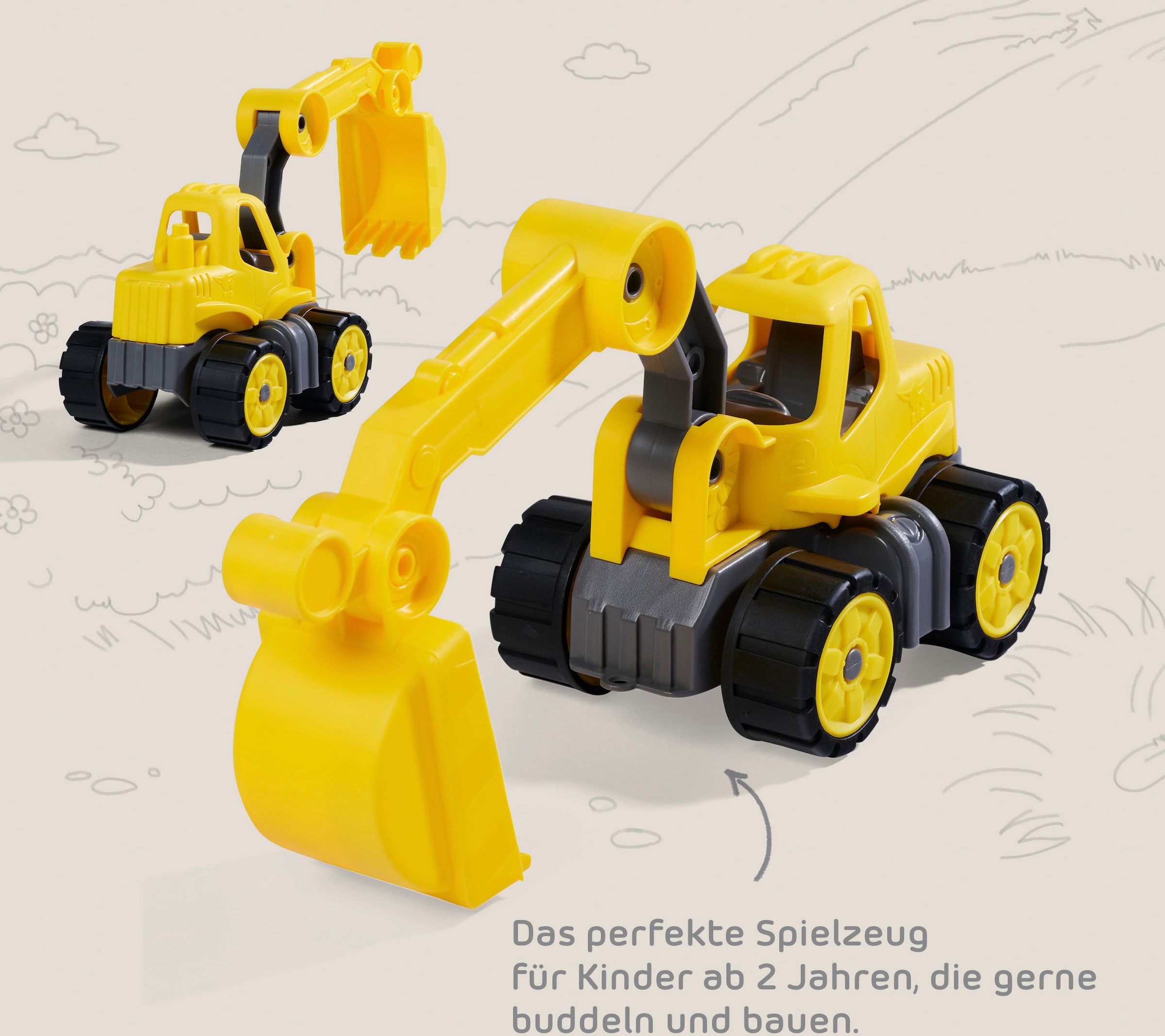 BIG Jouet de construction »Power-Worker Mini« Sandspielzeug, Made in Germany