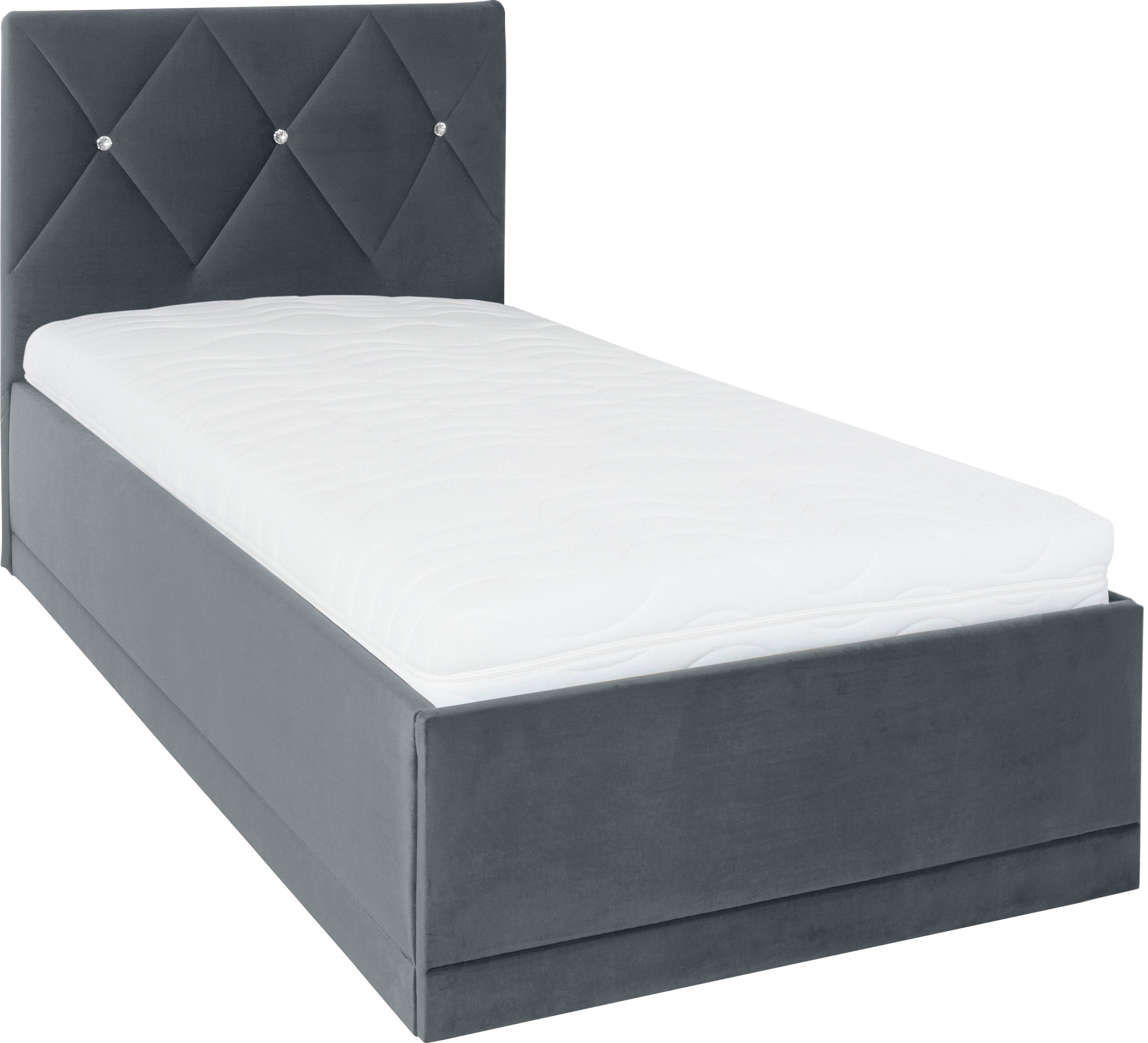 Westfalia Schlafkomfort Lit rembourré »Adamas« auch mit Bettkasten, Knopfheftung mit Strasssteinen