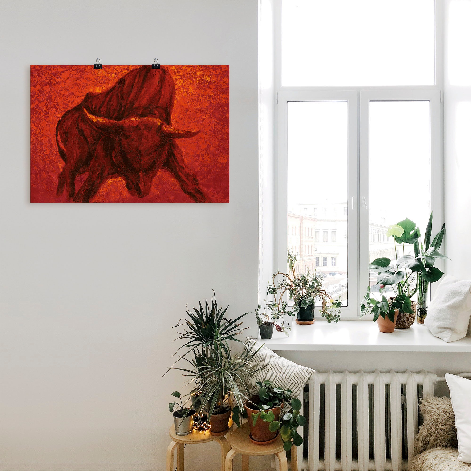 Artland Wandbild »Katalanischer Stier« Wildtiere 1 Stk. tlg. als Leinwandbild, Poster in verschied. Grössen