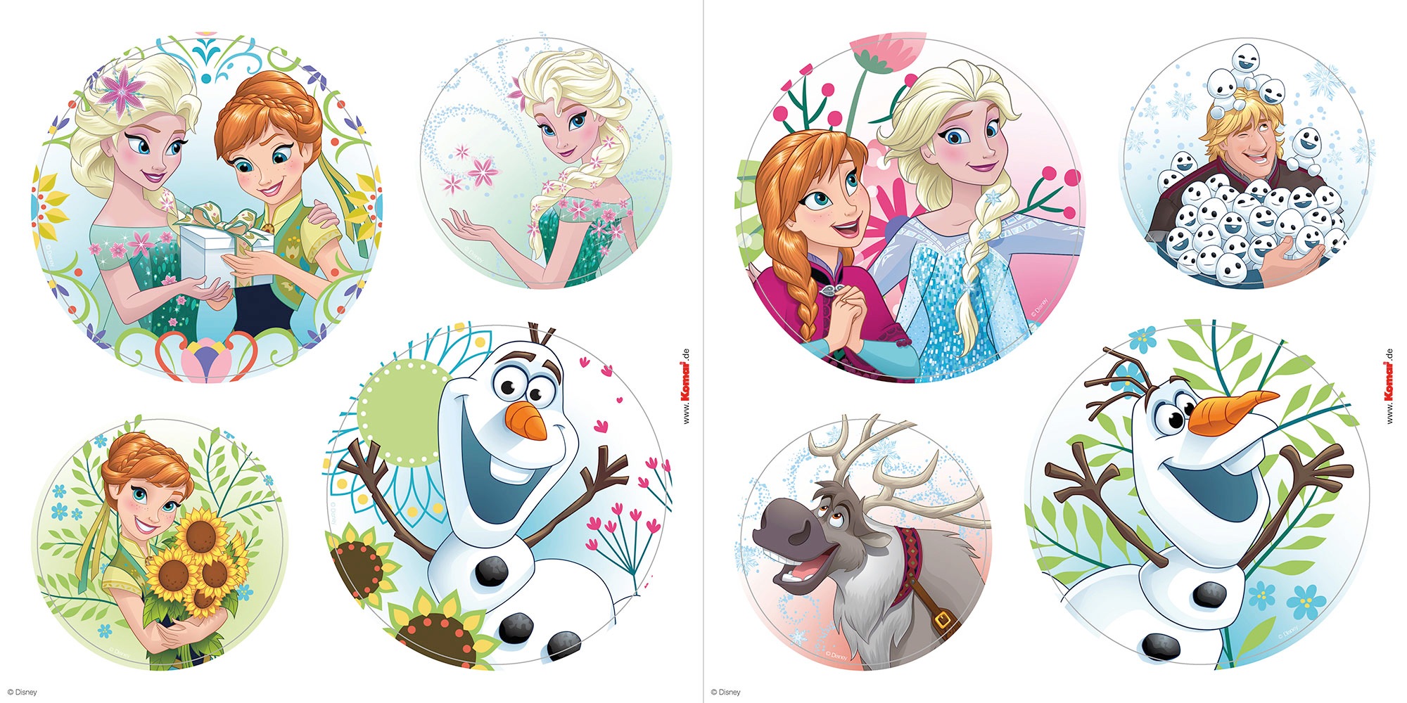 Komar Tableau de fenêtre »Fenstersticker - Frozen Springday - Grösse 30 x 30 cm« 30 x 30 cm, 2 Bogen