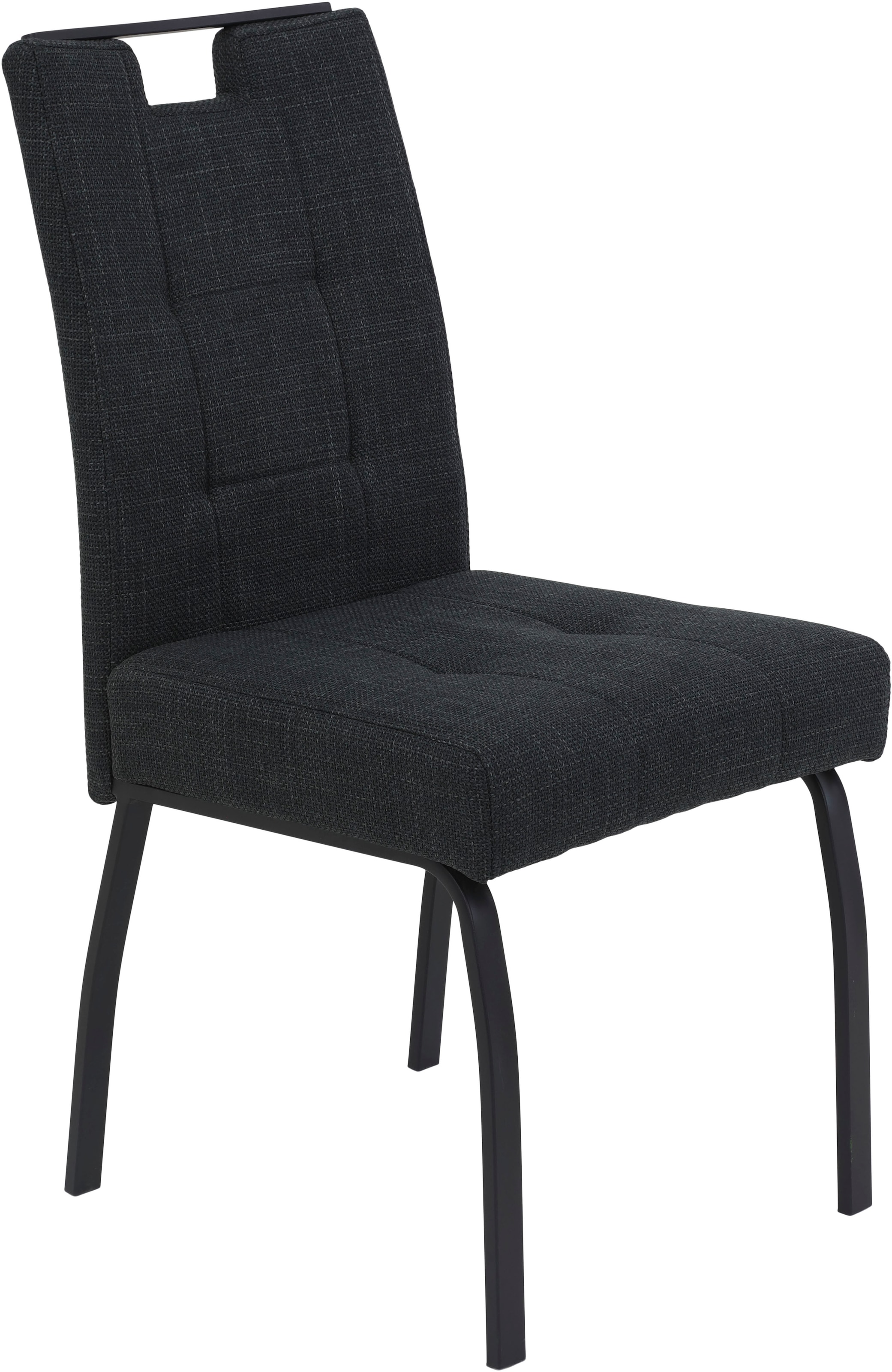 HELA Chaise à 4 pieds »LINZ, Esszimmerstuhl, Komfortstuhl« (Set) 2 cuisXL-Sitz,elegante Griffleiste,Komfortsitz mit Federkern,140kg belastbar