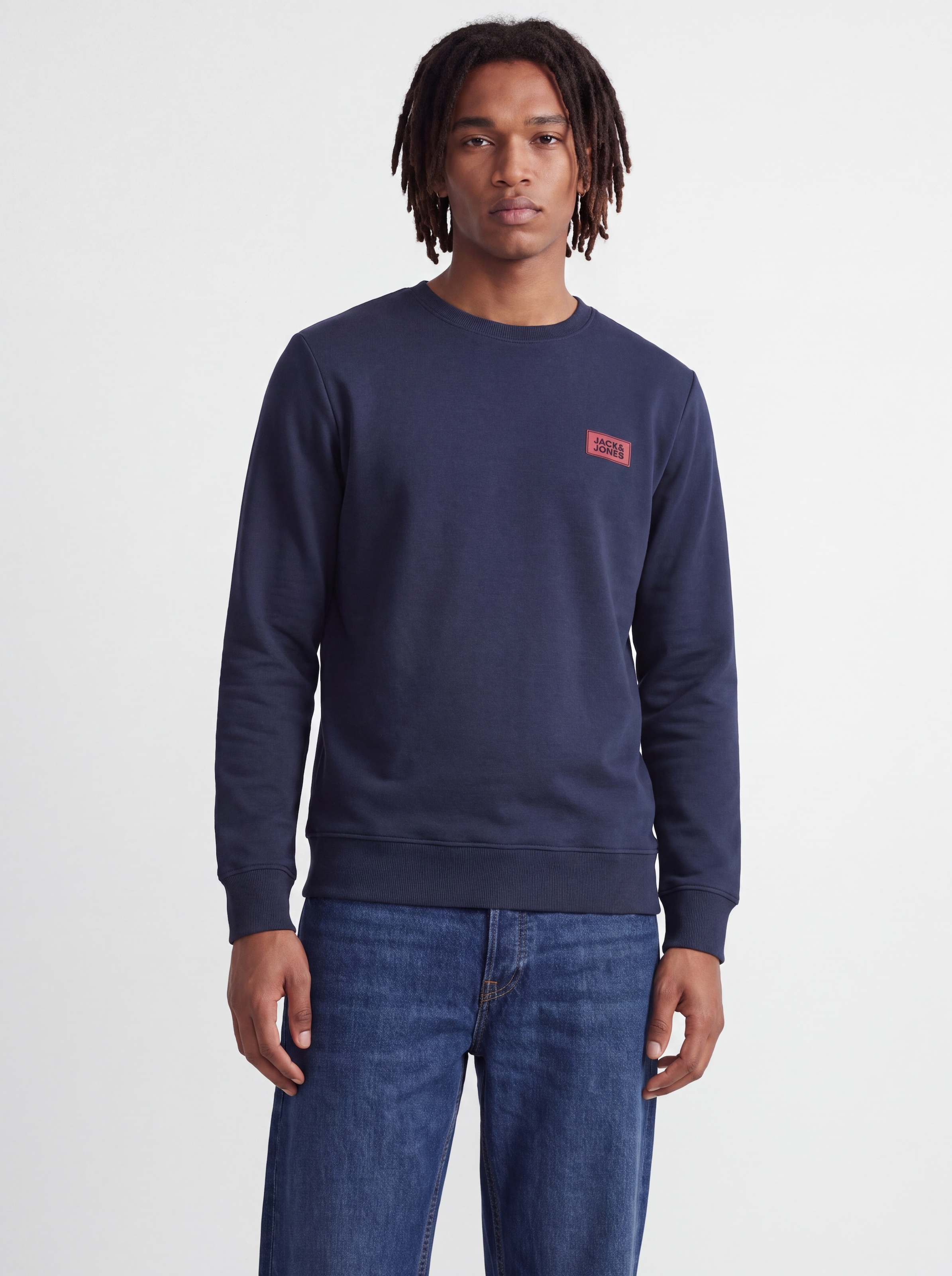 Jack & Jones Sweat-shirt »JJRUSH SWEAT CREW NECK 3PK MP«, 3 mélange coton, coupe régulière
