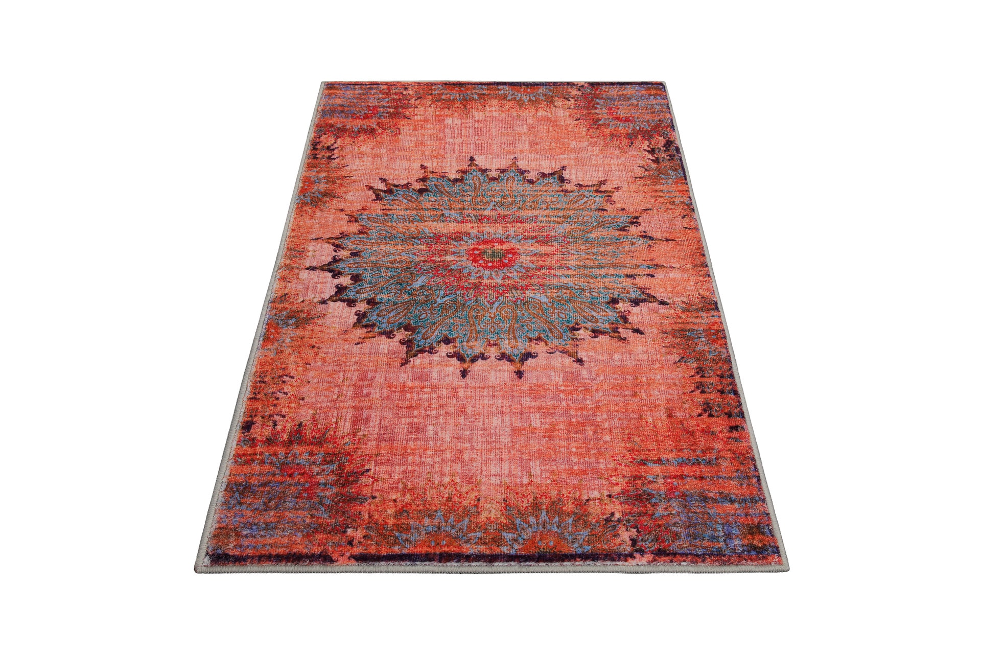 Wecon home Badematte »Healing« Höhe 0,5 mm fussbodenheizungsgeeignet Vintage, waschbar, rutschfest, schnell trocknend, robust, Badteppich