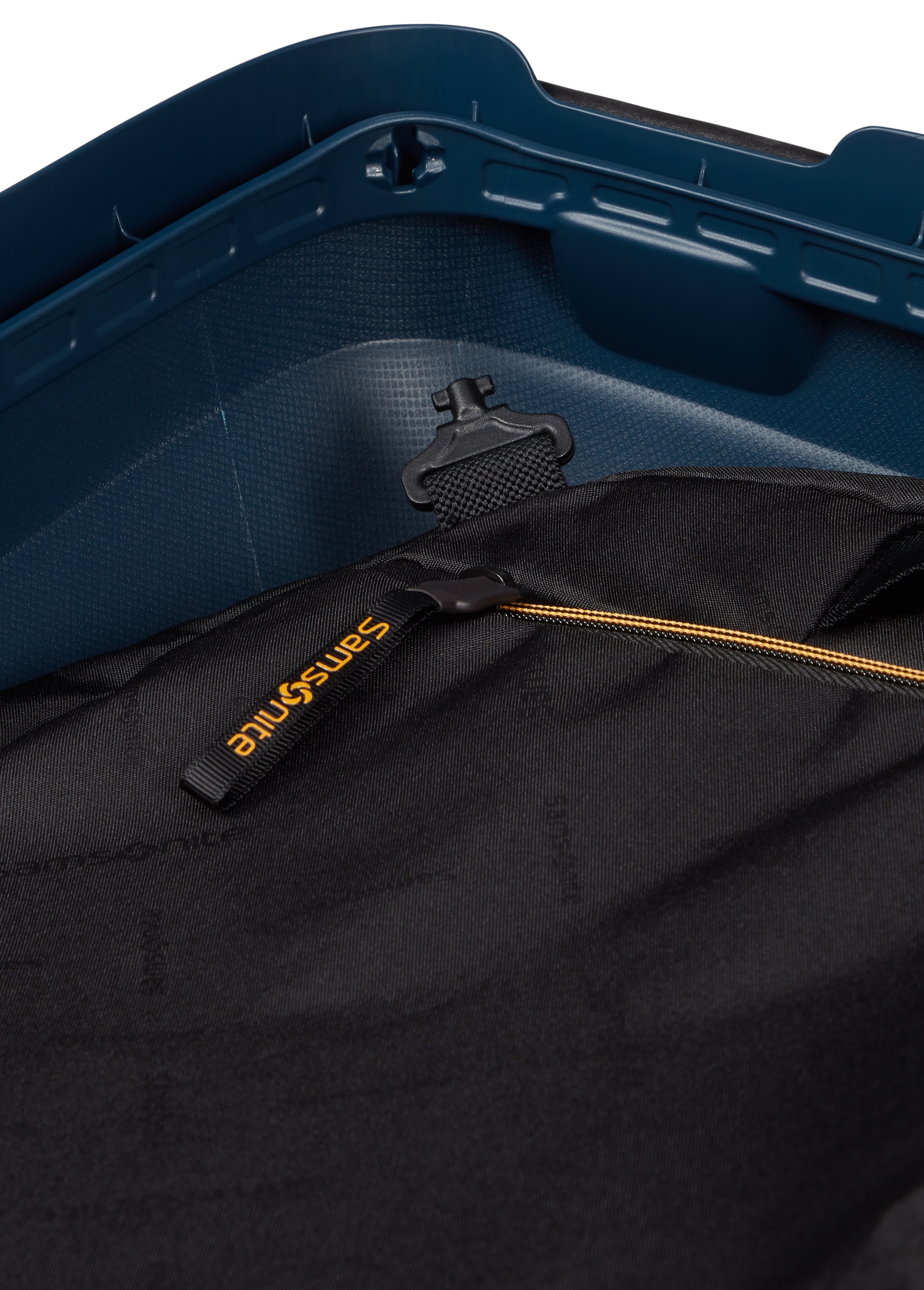 Samsonite Trolley à coque dure »ESSENS, verschiedene Grössen und Farben« 39 litre 4 Rollen avec boîtier robuste en polypropylène, avec plusieurs compartiments