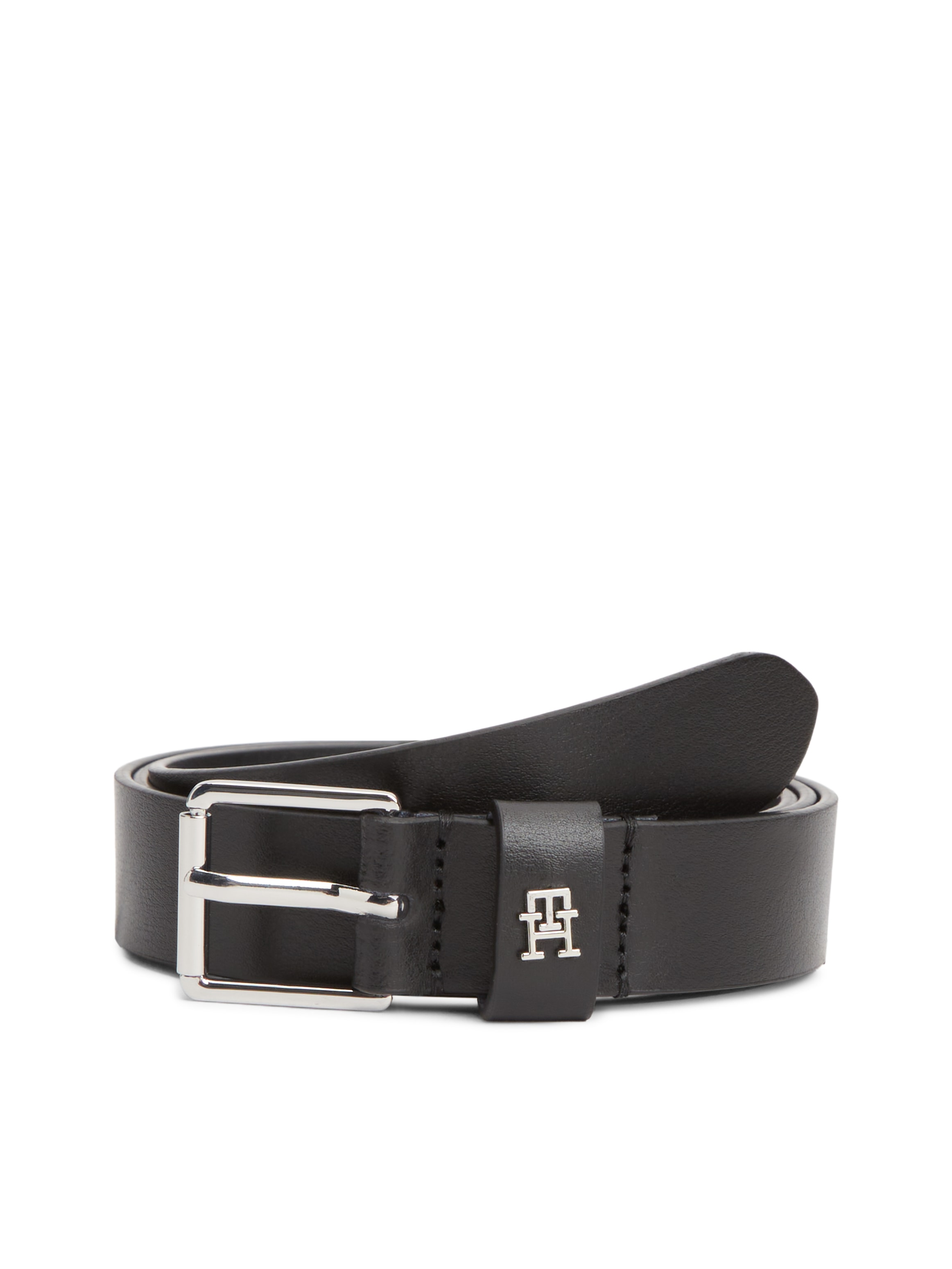 Tommy Hilfiger Ceinture en cuir »SQUARE 2.5 cm breit SILVER« Grössenverstellbar durch Schnalle