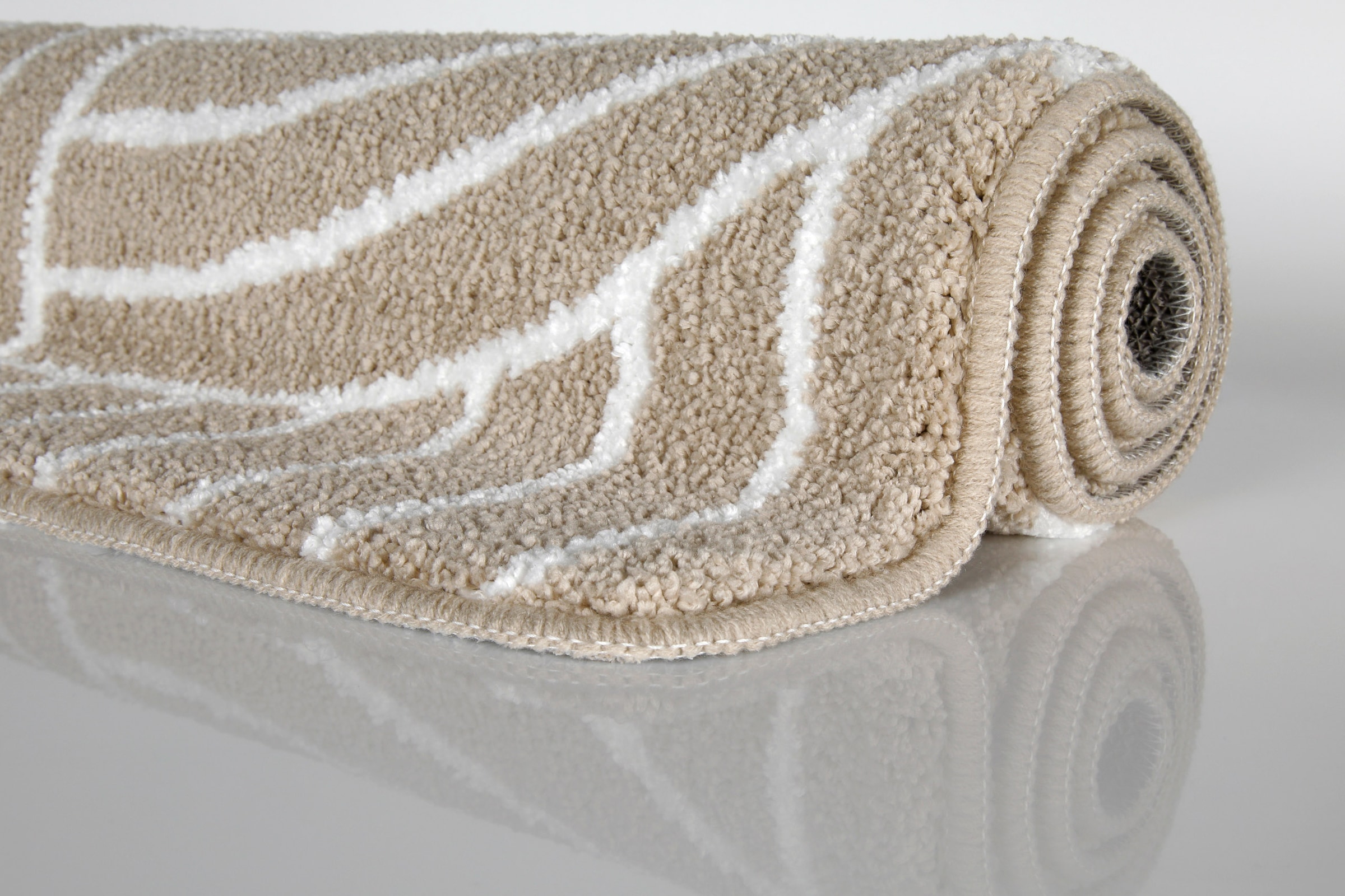 Wecon home Basics Tapis de bain »Hilda« Höhe 15 mm lavable, antidérapant, résistant, facile d'entretien avec motif rétro