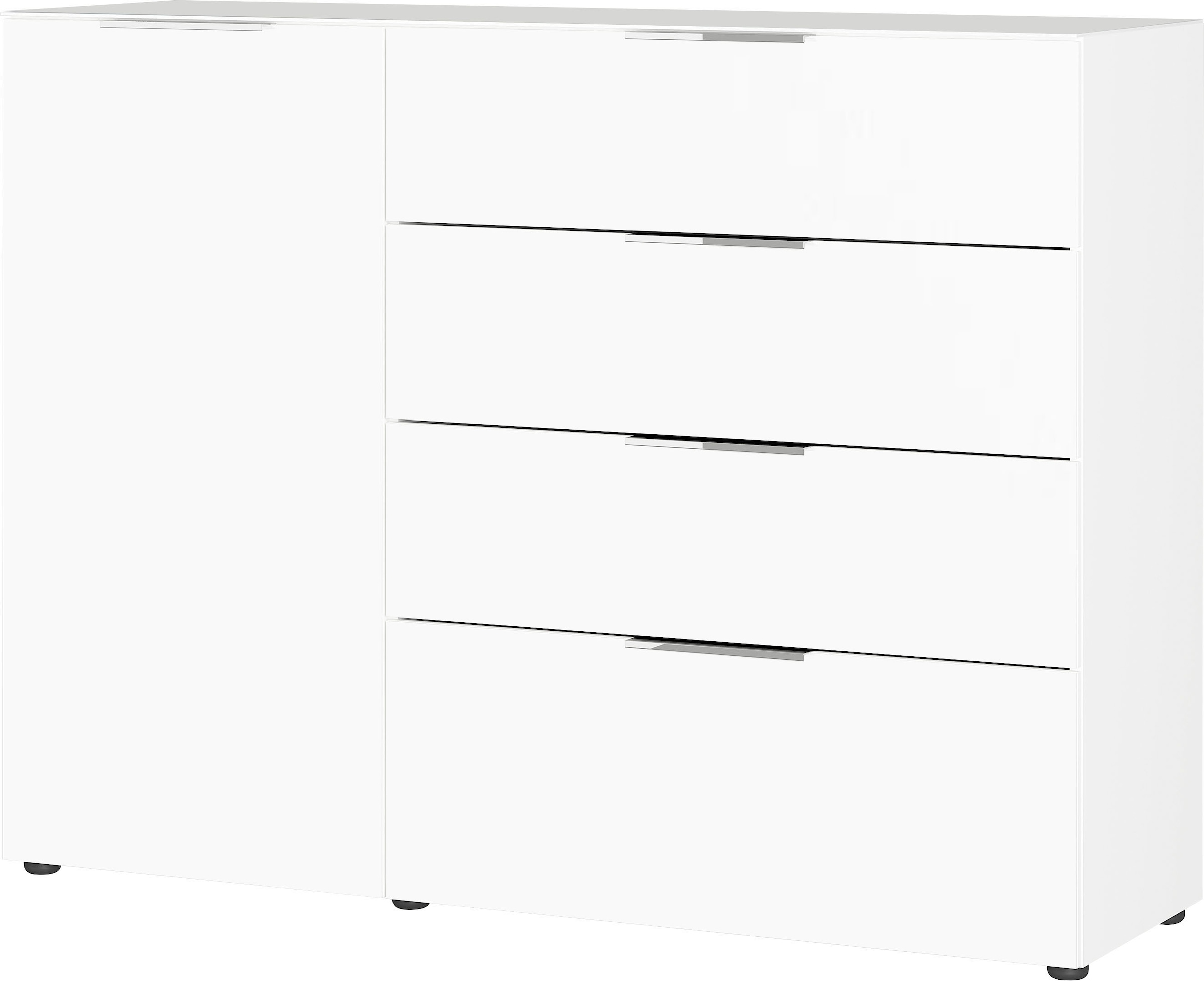 GERMANIA Sideboard »Oakland« in 2 Breiten, Fronten und Oberboden mit Glasauflage