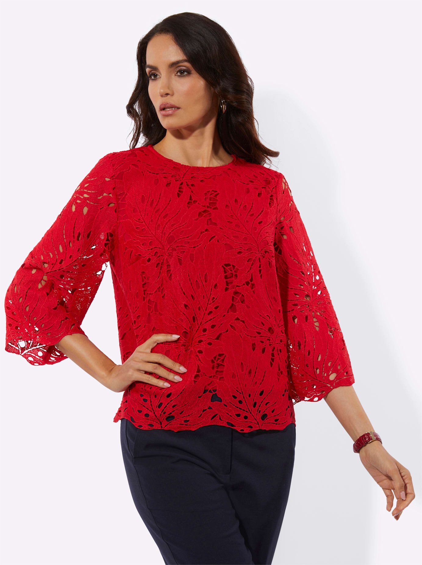 creation L Spitzenbluse