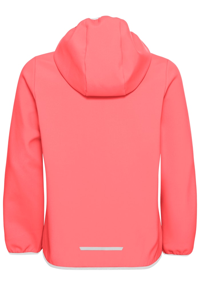 Jack Wolfskin Softshelljacke »FOURWINDS JACKET KIDS« mit Kapuze Winddicht, wasserabweisend, atmungsaktiv, Übergangsjacke für Kinder