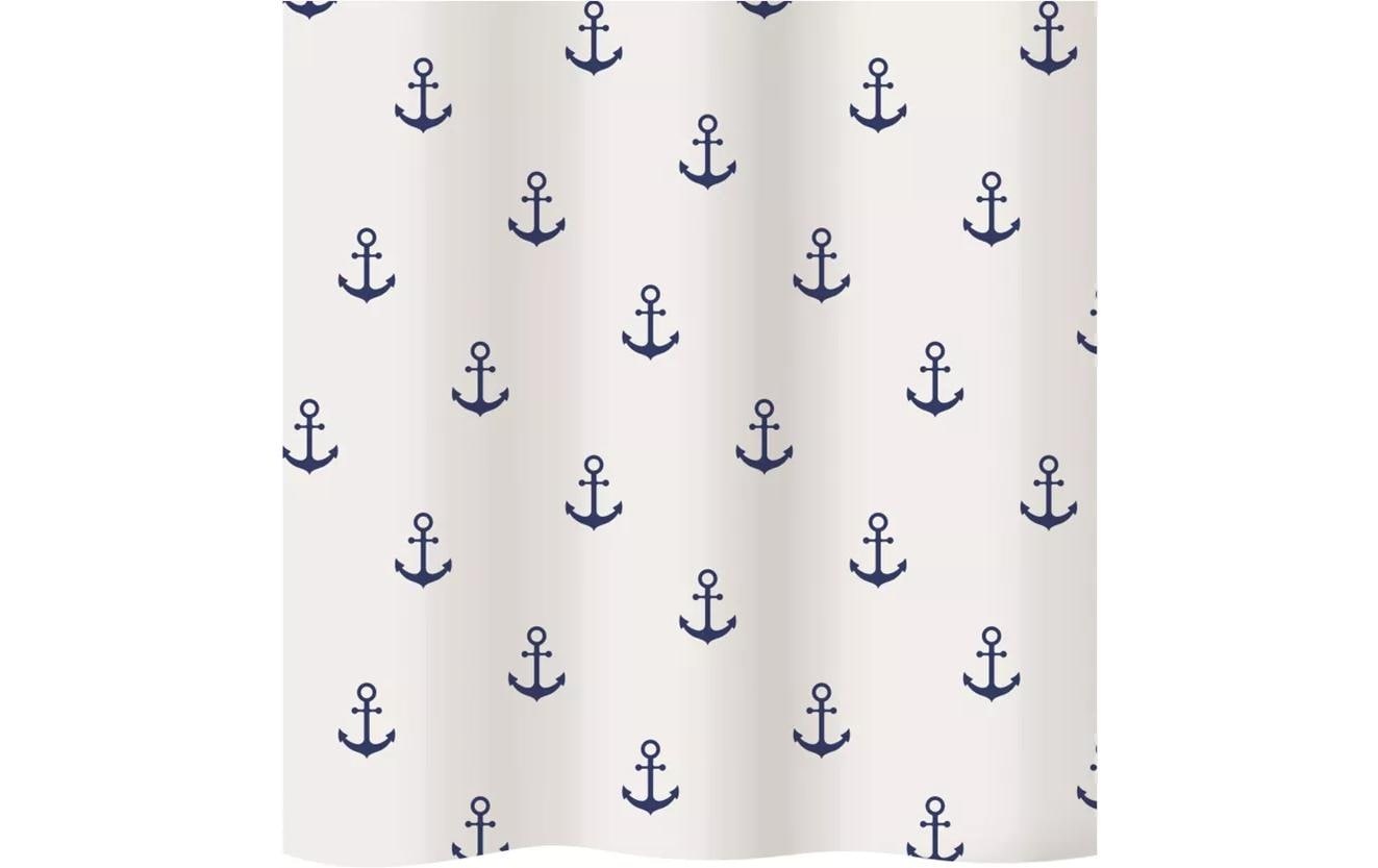 diaqua® Duschvorhang »Anchor 180 x 180 cm« Breite 180 cm Textiler Duschvorhang mit Ankermotiv