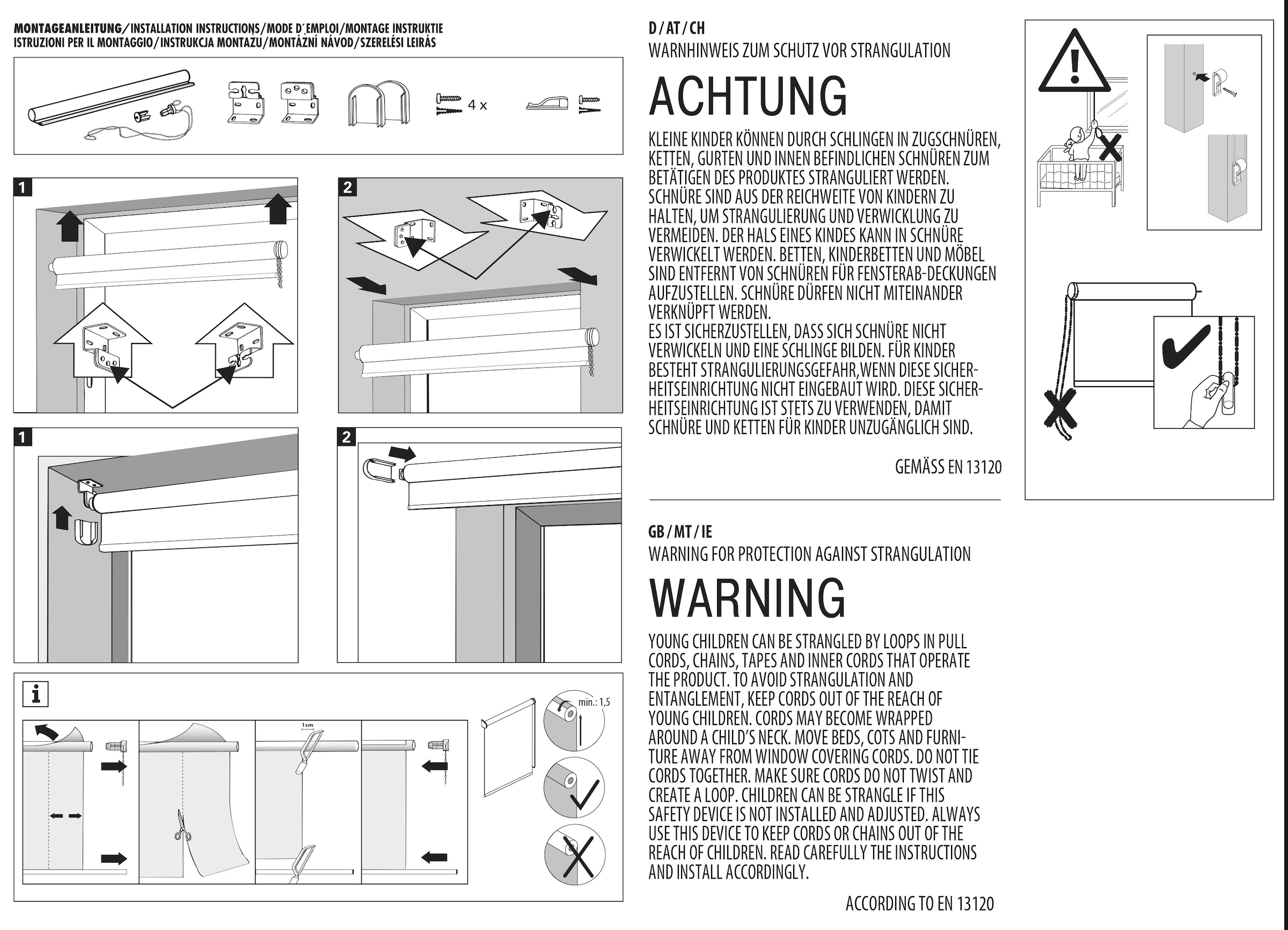 GARDINIA Rollo »Seitenzugrollo Lichtdurchlässig« transparent mit Bohren Schrauben, Decken-, Wand- oder Nischenmontage