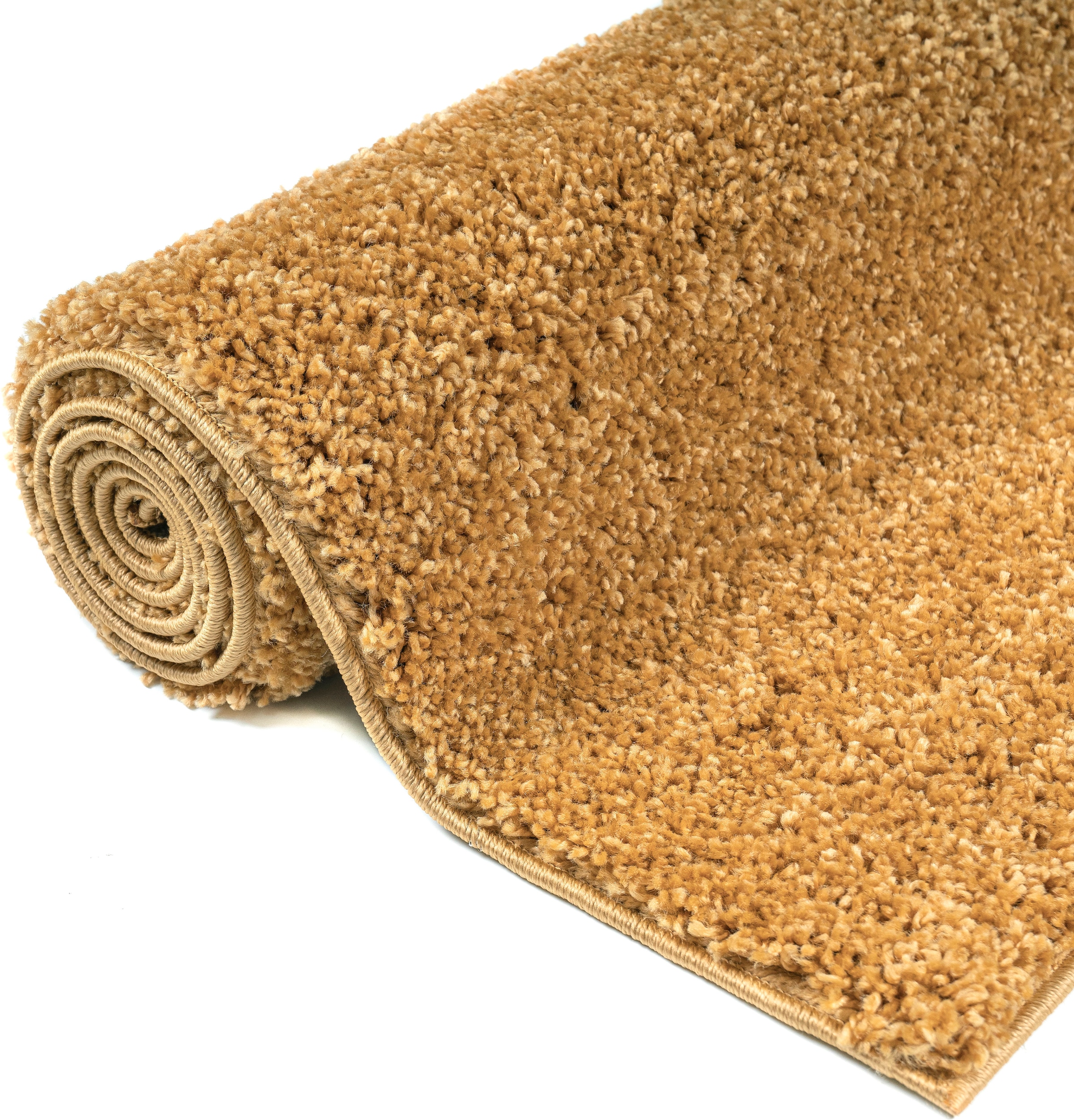 Bruno Banani Läufer »Shaggy Soft« rechteckig 30 mm Höhe Läufer, Brücke, gewebt, Uni-Farben, besonders weich