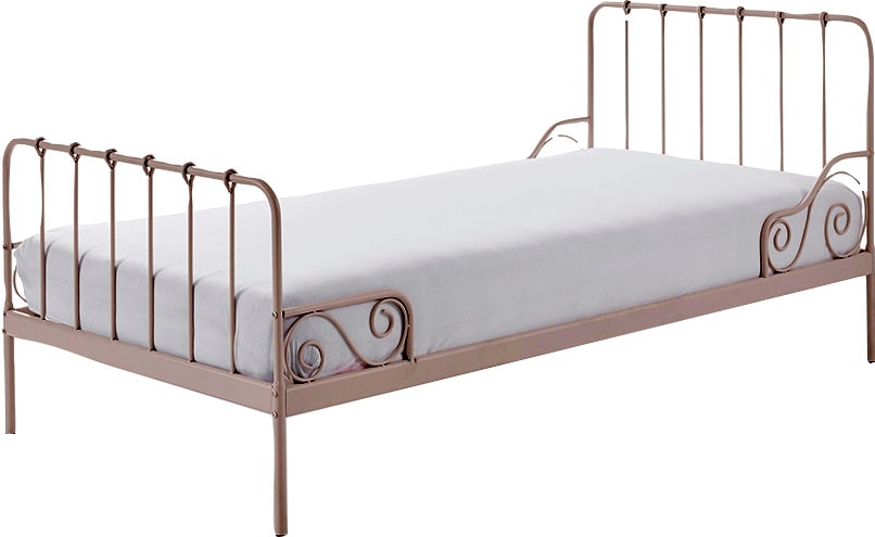 Vipack Lit pour adolescents »Alice, Bettgestell Metall, pulverbeschichtet, in zeitlosem Design« L/H/P env. 205x89,5x94,5 cm, deux couleurs au choix,  lit en métal avec sommier à lattes, stable et solide