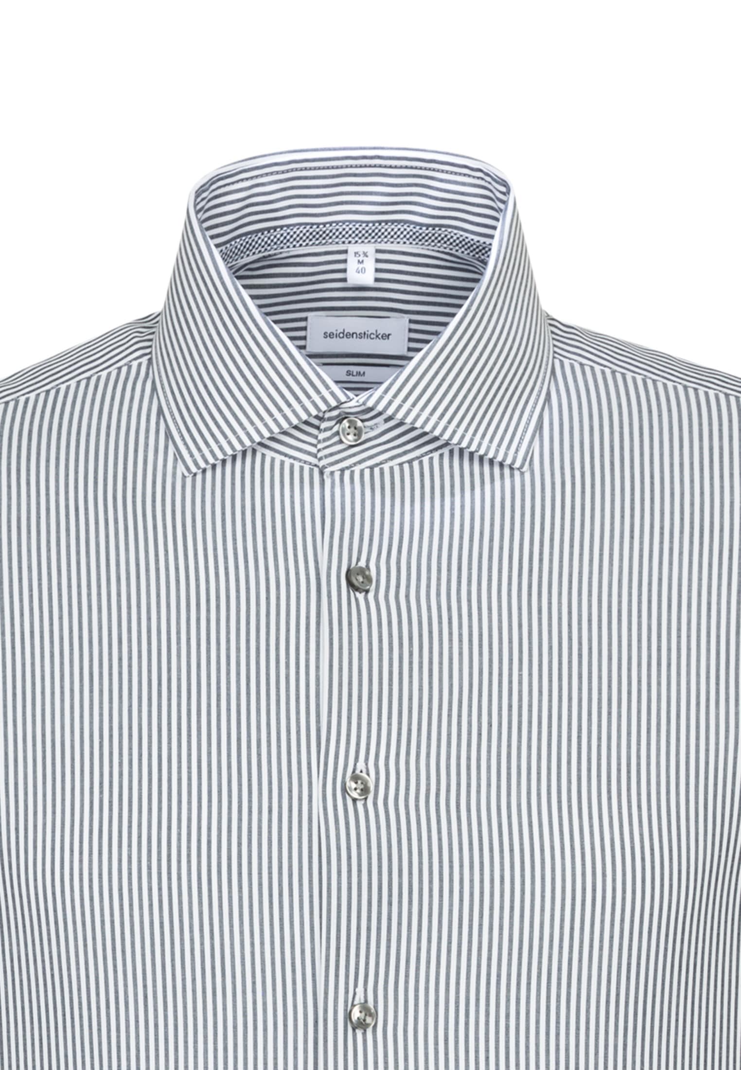 seidensticker Businesshemd »Slim« Slim Langarm Kentkragen Streifen