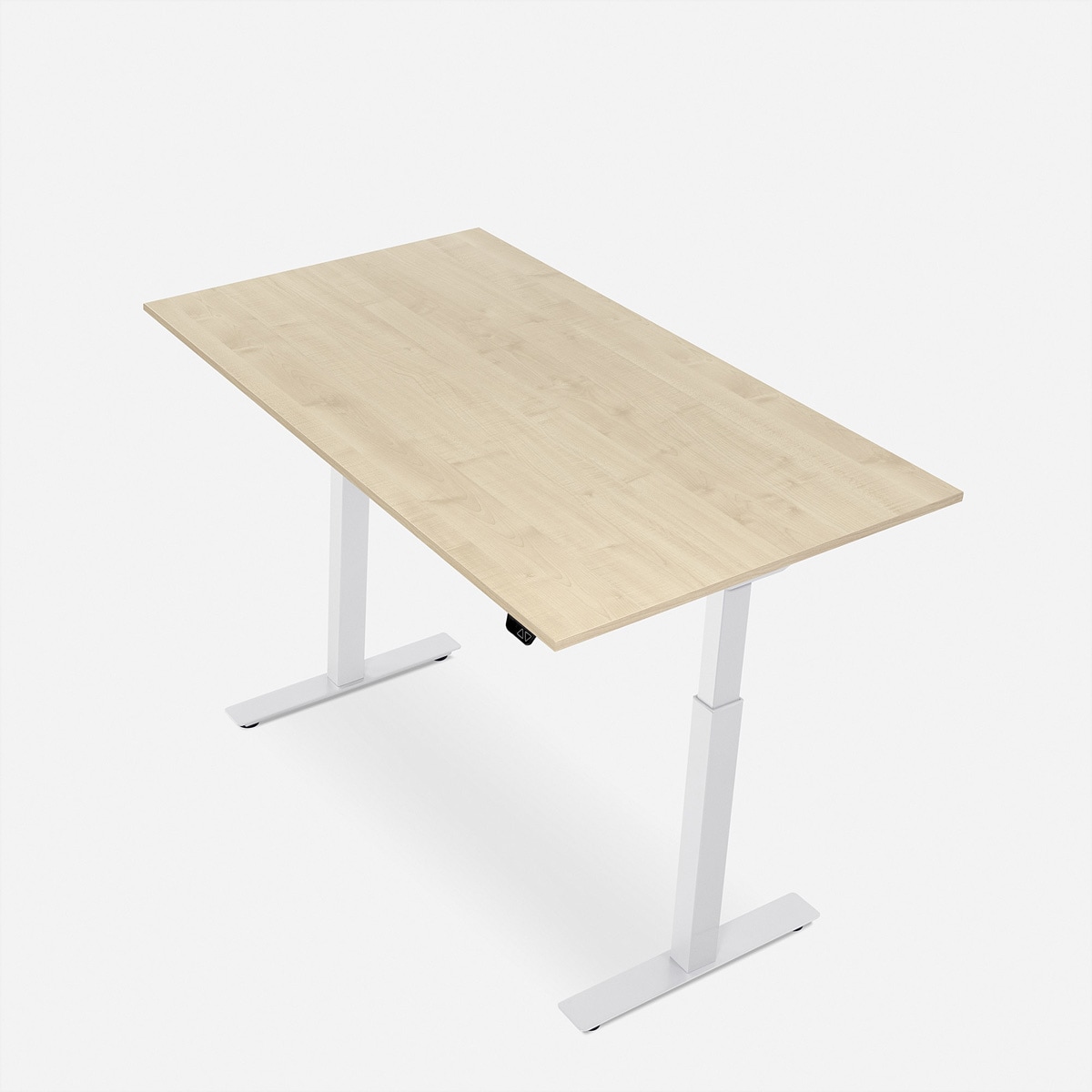   »WRK21 Schreibtisch Smart 180 x 80 cm, Höhenverstellbar, Mandal Ahorn / Weiss« ()