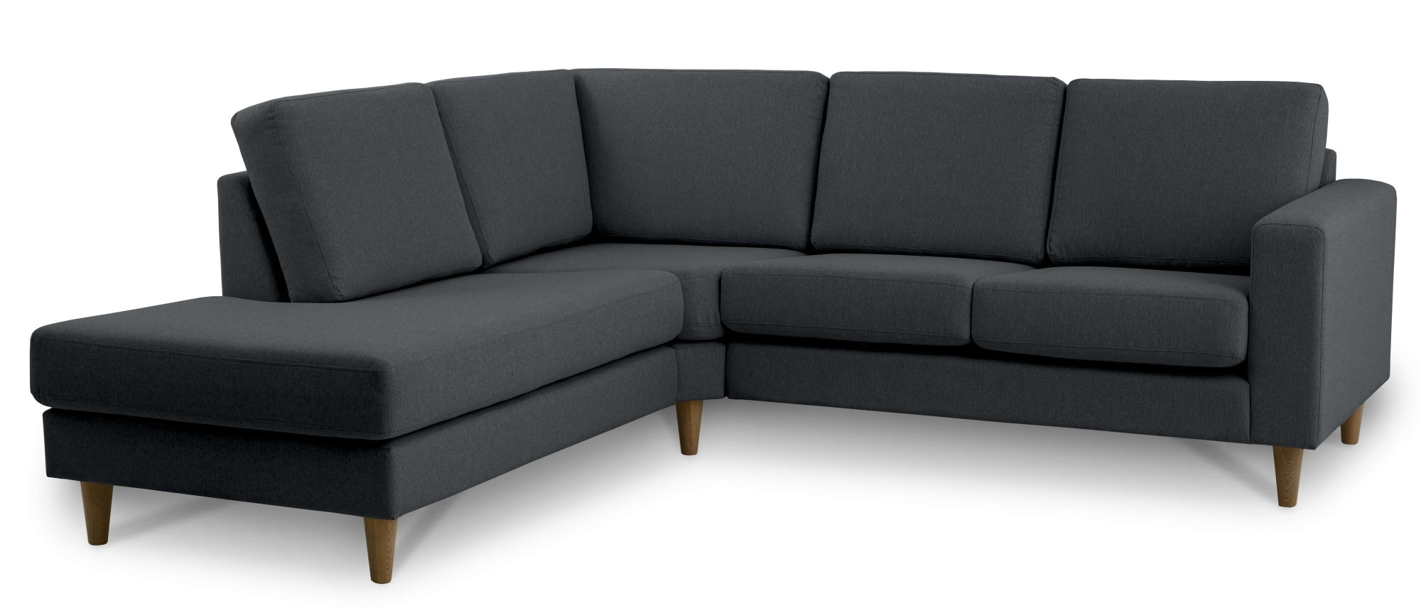 andas Ecksofa »Tvinno« im skandinavischen Stil, L-Form, mit Massivholzfüssen, Breite 230 cm