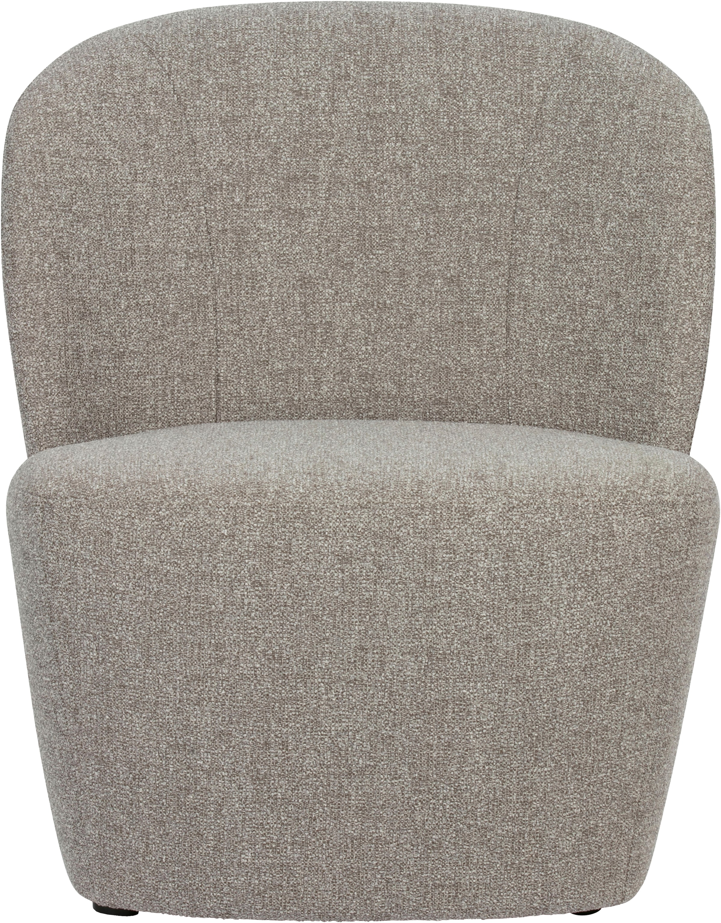 WOOOD Fauteuil lounge »Lofty mit Bouclé-Bezug und Hartholzrahmen B 68 x T 72 x H 75 cm« Haute résistance à l'usure, hauteur d'assise 42 cm, coussin dorsal séparé
