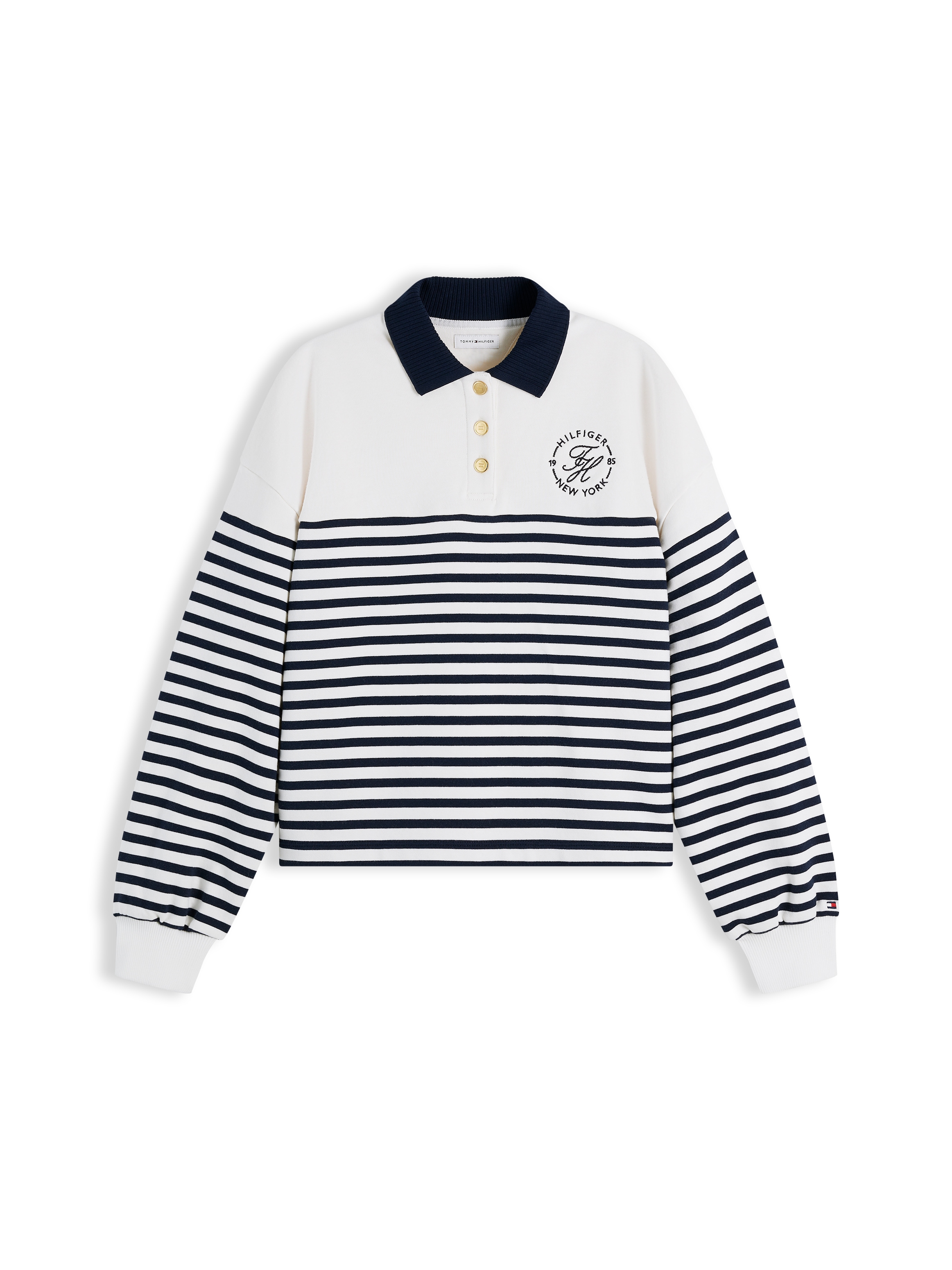 Tommy Hilfiger Sweatshirt »TH ROUNDAL COLLAR SWTSHT«, Regular fit, Baumwolle

