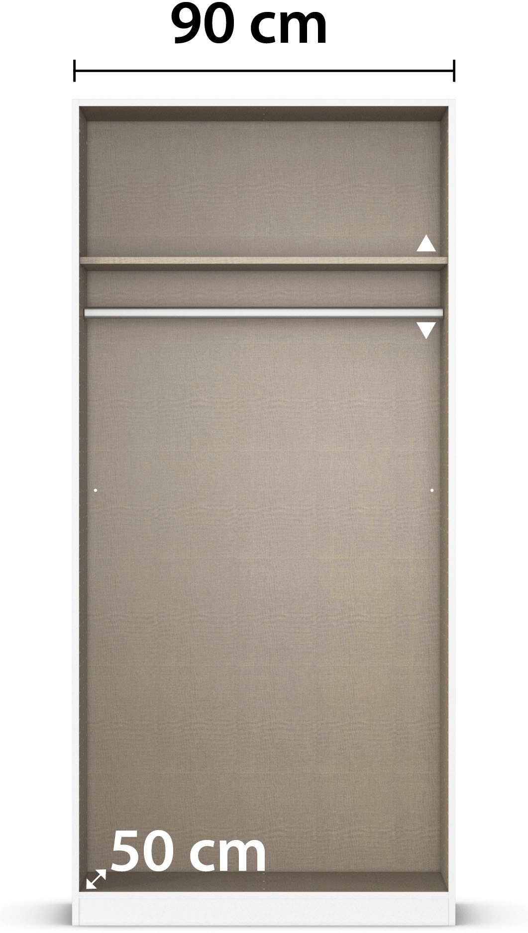 rauch Drehtürenschrank »Kleiderschrank Jugendzimmer Kinderzimmer Stauraum  Holmes« Breite 91/Höhe 197/Tiefe 54cm - Industrial Style - MADE IN GERMANY