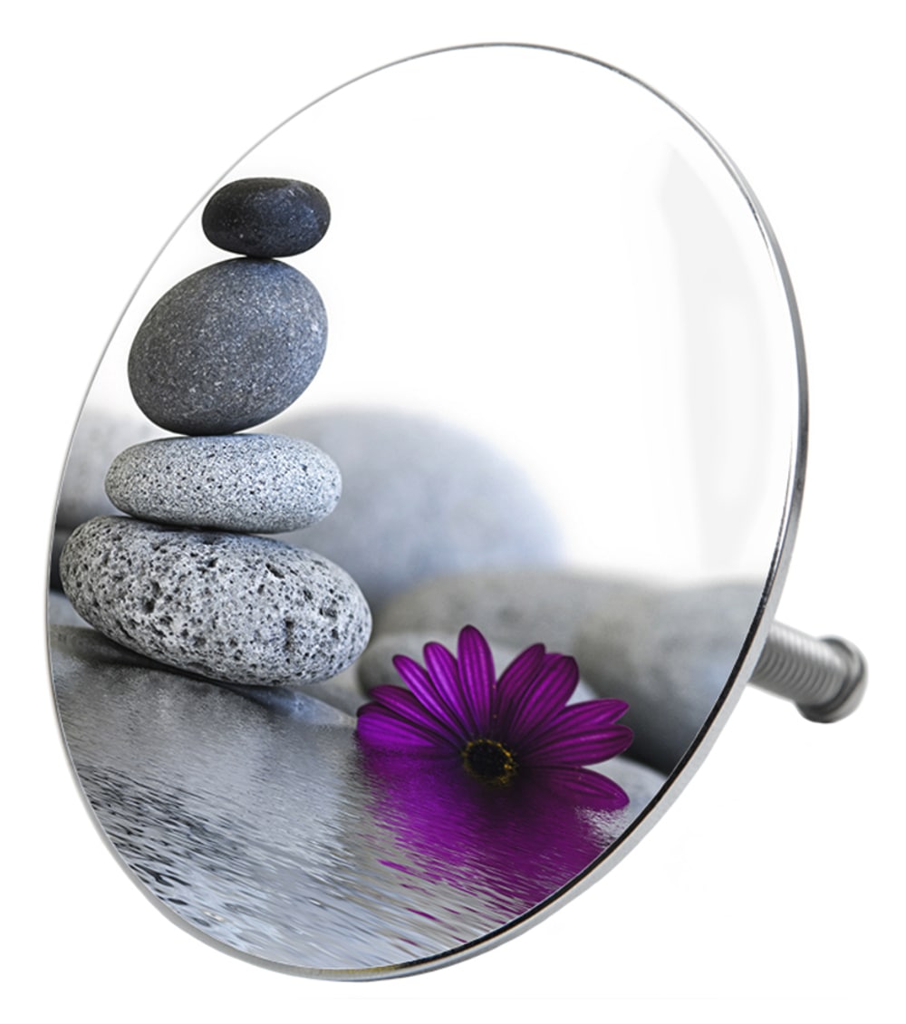 Sanilo Set d'accessoires de salle de bain »Energy Stones« WC-Sitz, Badteppich, Stöpsel, Seifenspender und WC-Bürste