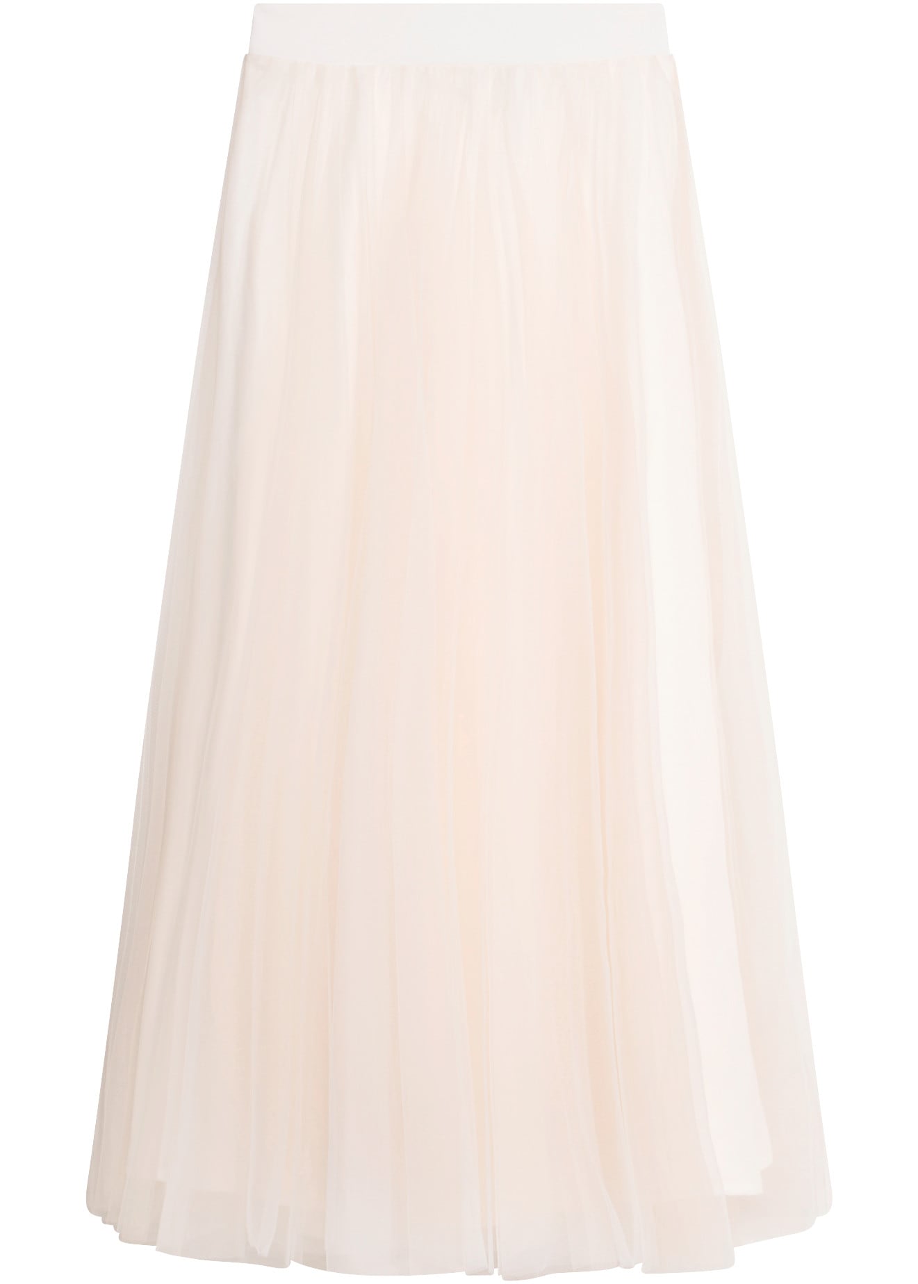 bonprix Maxi jupe avec fine couche de tulle, coupe évasée, en polyester léger