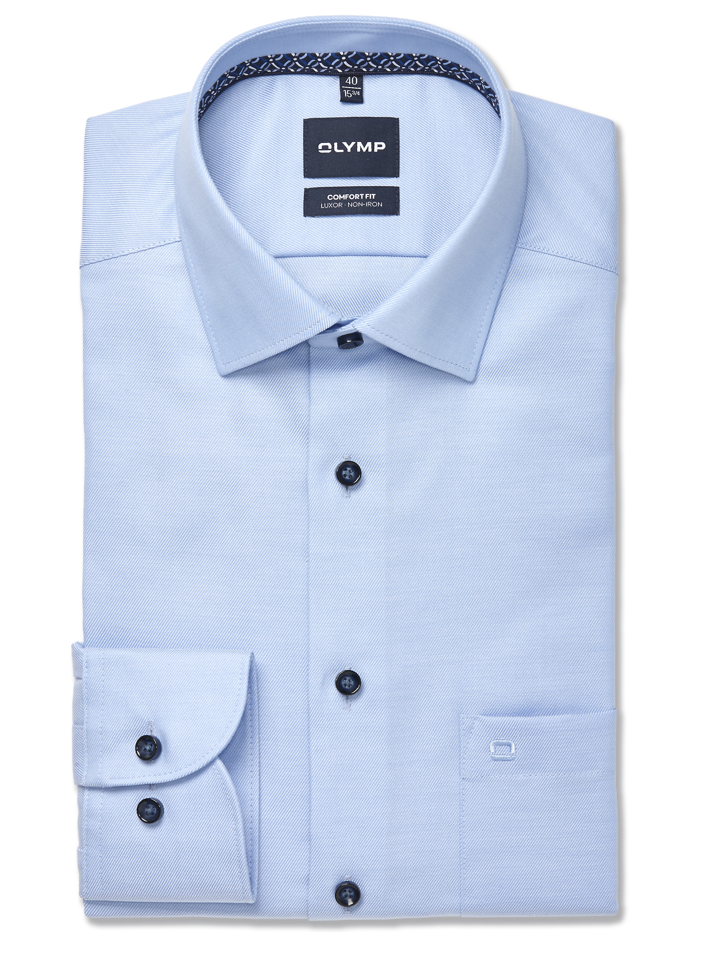 OLYMP Chemise d'affaires »Luxor Comfort Fit New-Kentkragen« détails contrastés à l’intérieur du col, coupe confort