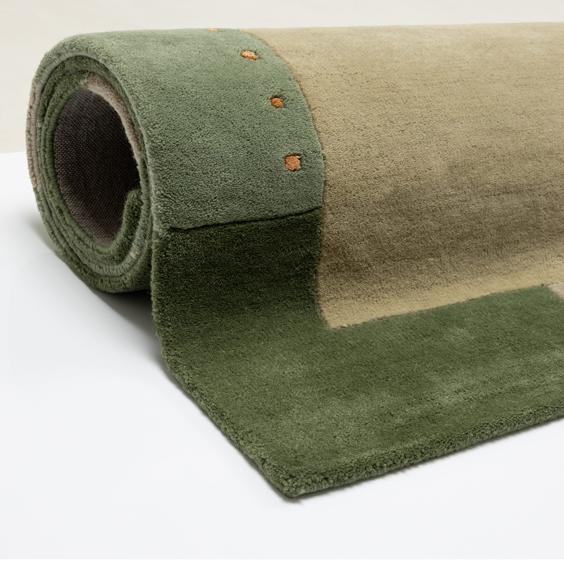THEKO Bordure de lit »Royal Ganges« Höhe 13 mm 3 cuis tlg. Tapis de lit, ensemble de 3 coureurs pour chambre, 95% laine