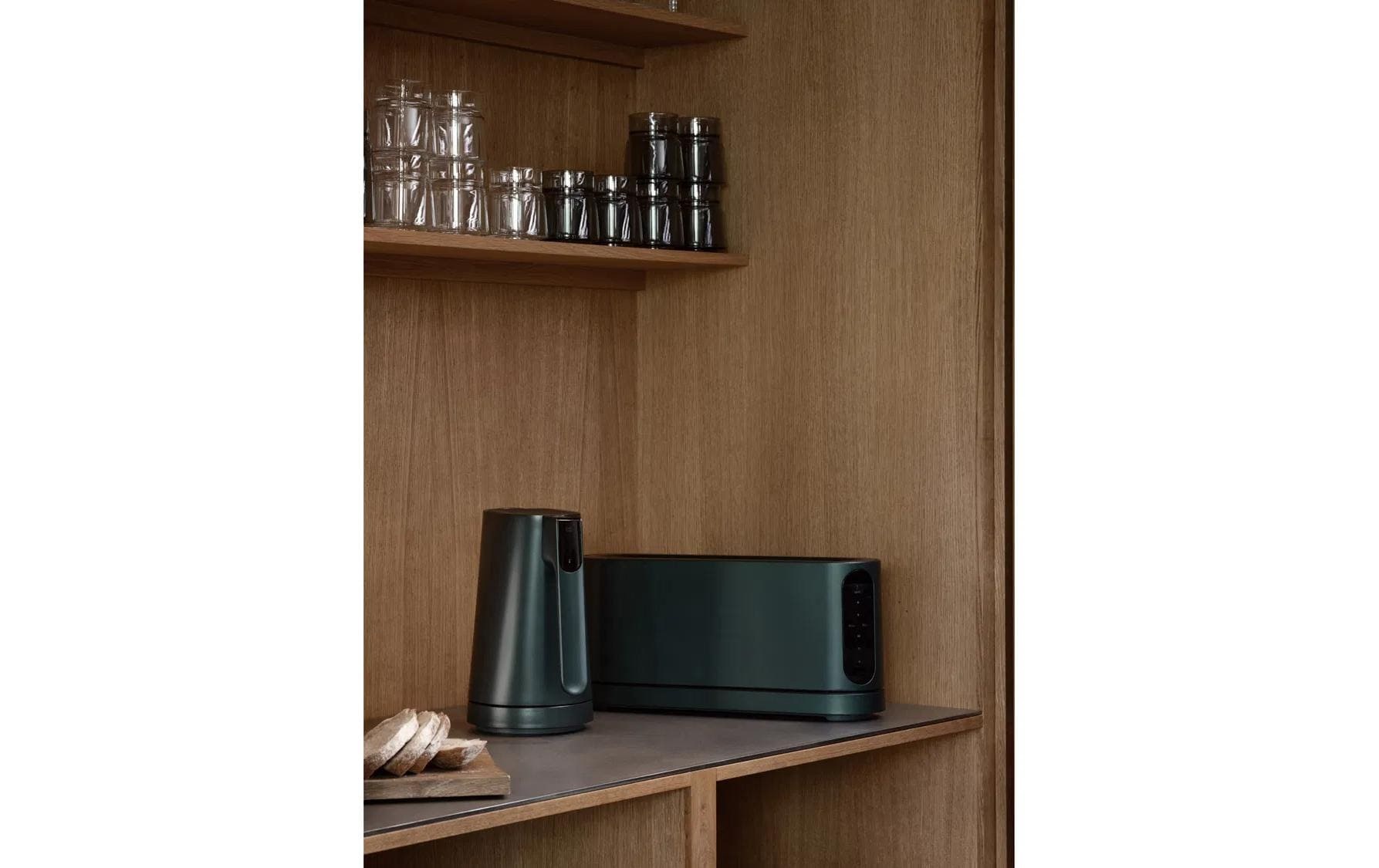 Jacob Jensen Chauffe-eau »23 x 16 x 26 cm 1,2 l« 1,2 l 2200 W Wasserkocher mit Touch-Bedienung und Temperaturvorwahl