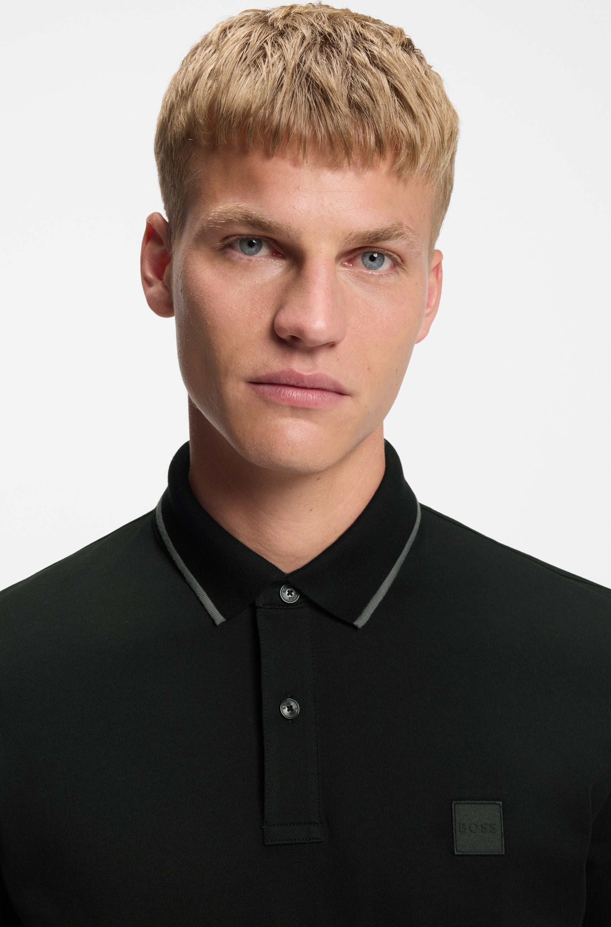 BOSS ORANGE Polo »Passertip« mit BOSS Logo-Badge