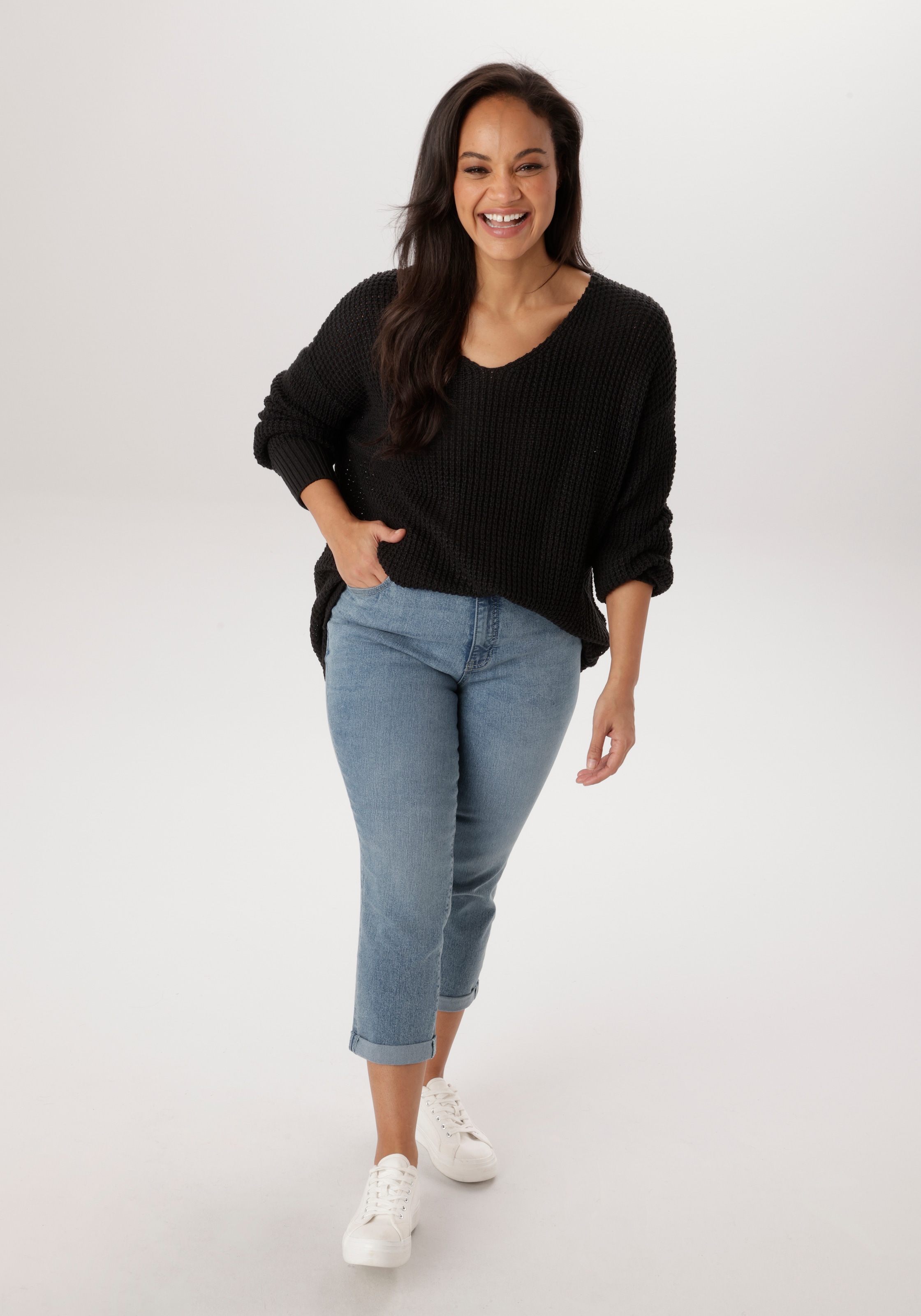 Aniston PLUS Jeans 7/8 im 5-Pocket-Style - NEUE KOLLEKTION