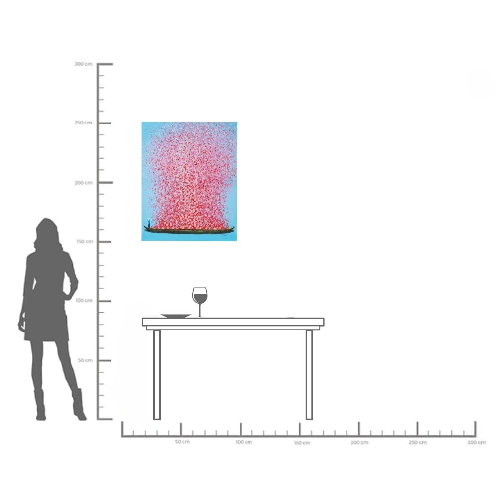 Kare Design Tableau sur toile »Bild Touched Flower Boat«
