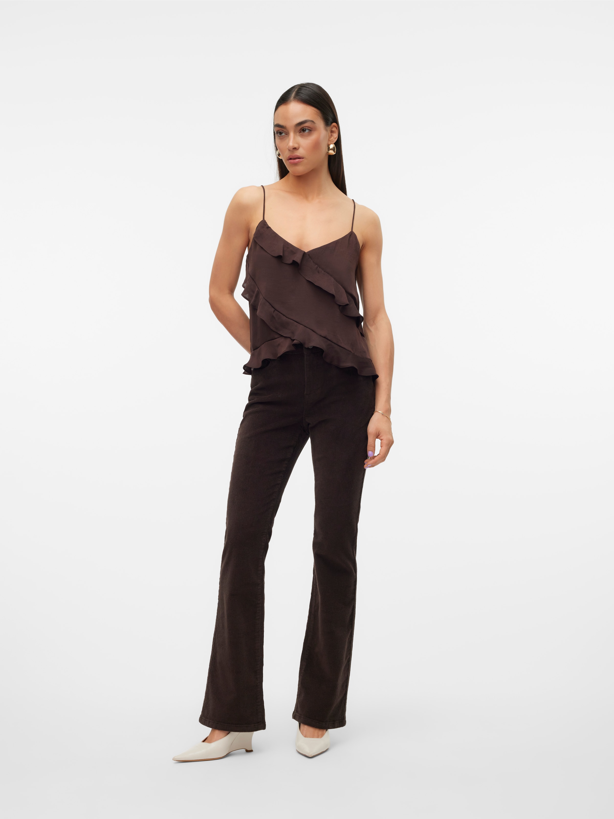 Vero Moda Cordhose »VMFLASH MR FLARED CORDUROY PANTS NOOS«  Baumwollmischung