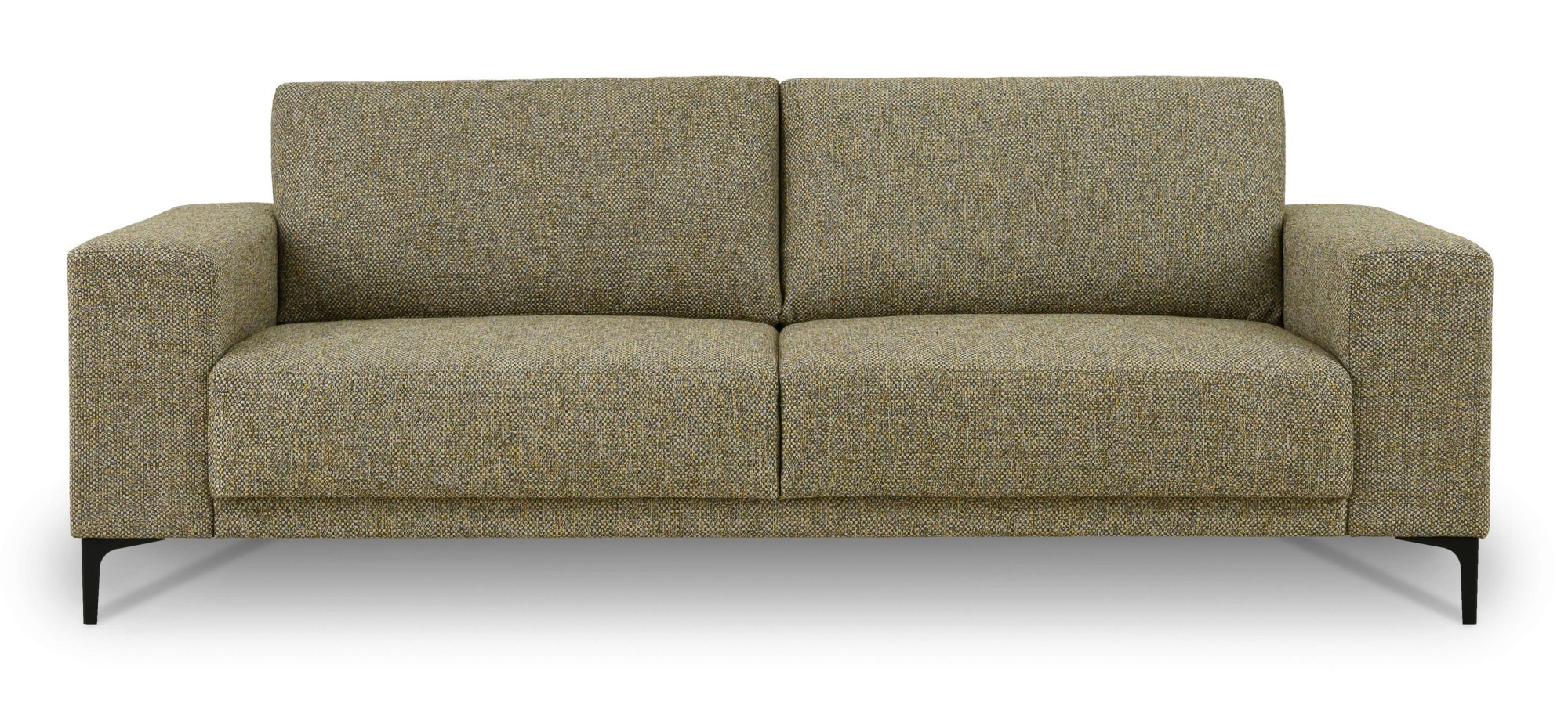 GOODproduct 3-places »Xander« Breite 224 cm, Soft-Touch Chenille, Webstoff, schwarze Metallfüsse