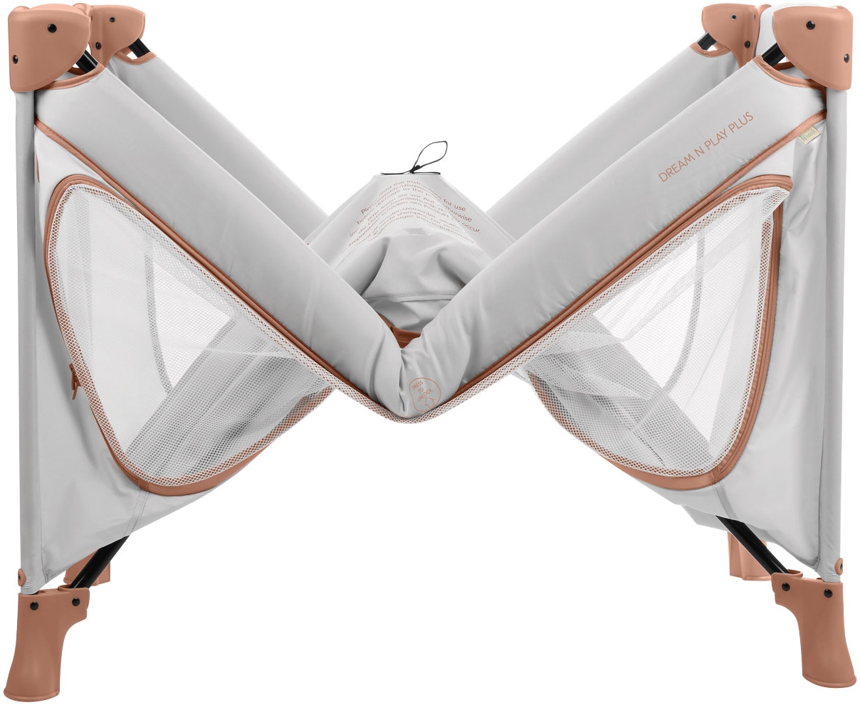Hauck Baby-Reisebett »Dream N Play Plus, Dusty Cork« Vorderausstieg