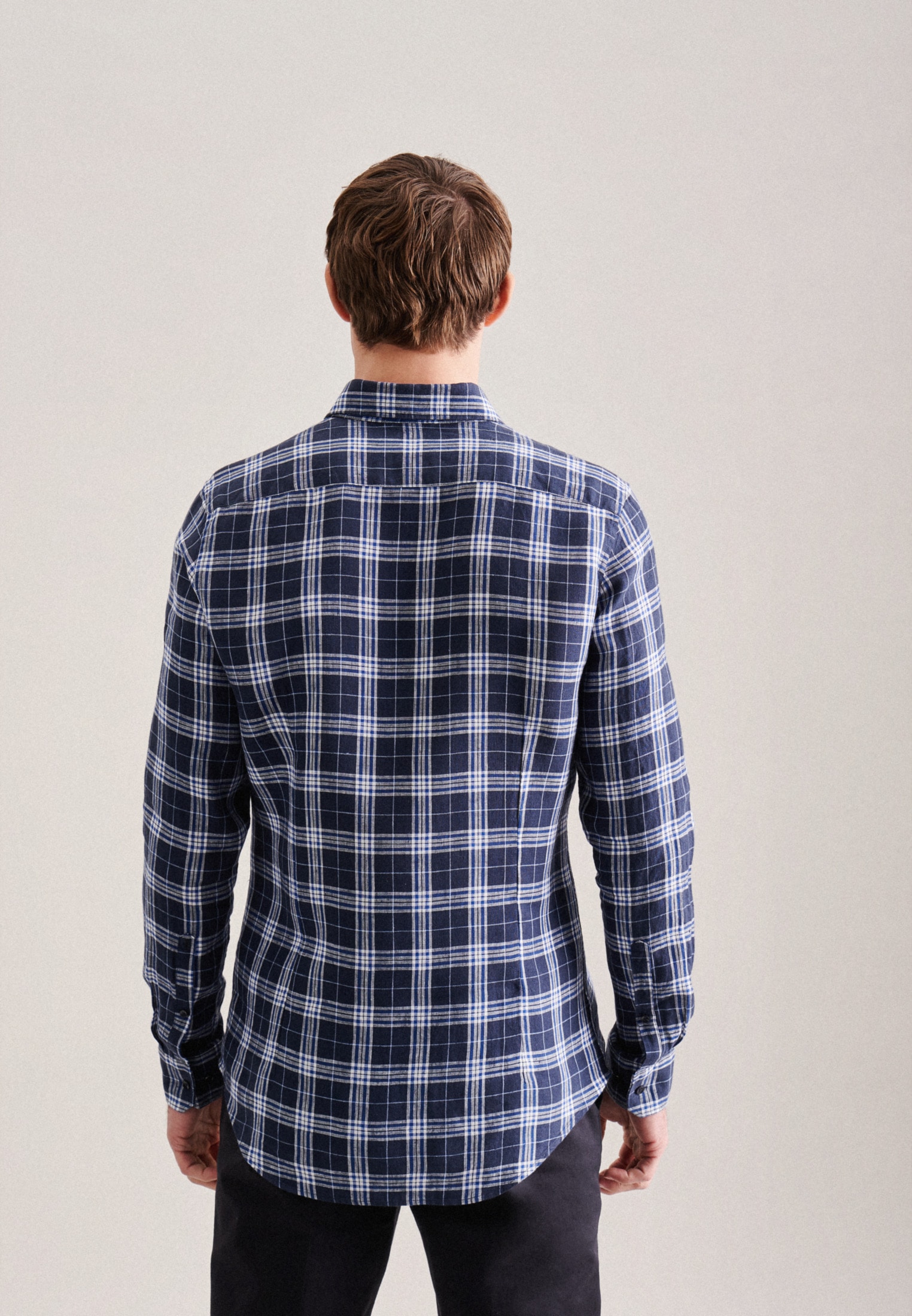 seidensticker Chemise d'affaires »X-Slim« X-Slim 1/1 Kentkragen Karo