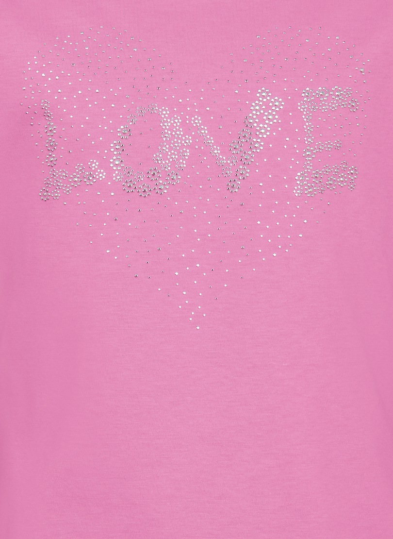 Trigema T-shirt »TRIGEMA T-Shirt mit süssen Glitzersteinchen« 1 cuis