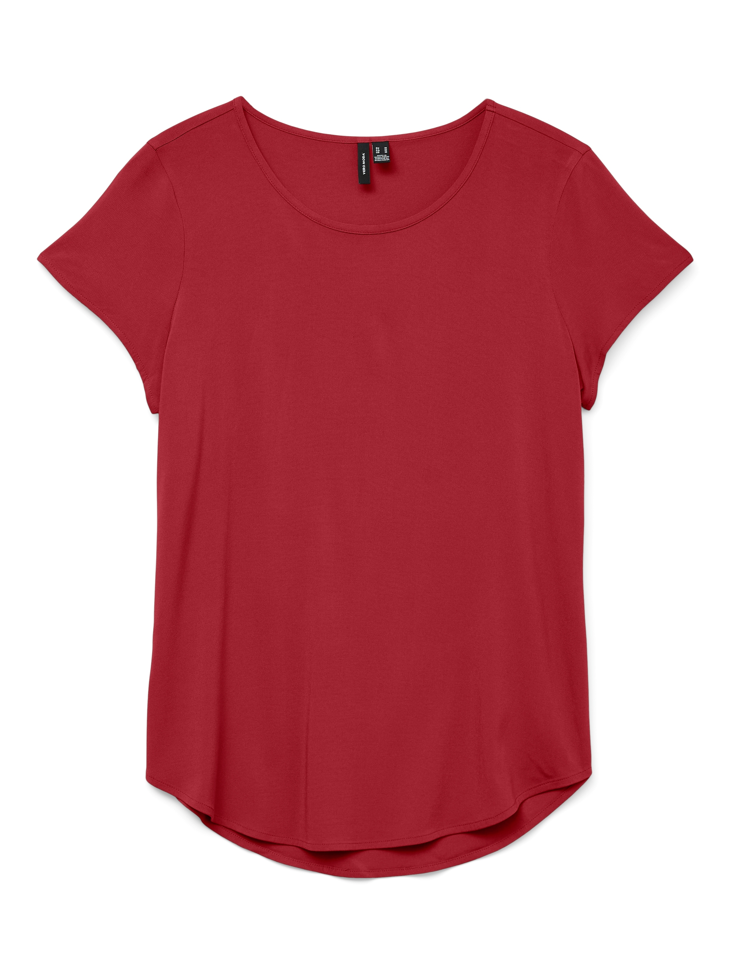 Vero Moda »VMBELLA SS TOP WVN GA NOOS« Viskosemischung, abgerundeter Saum