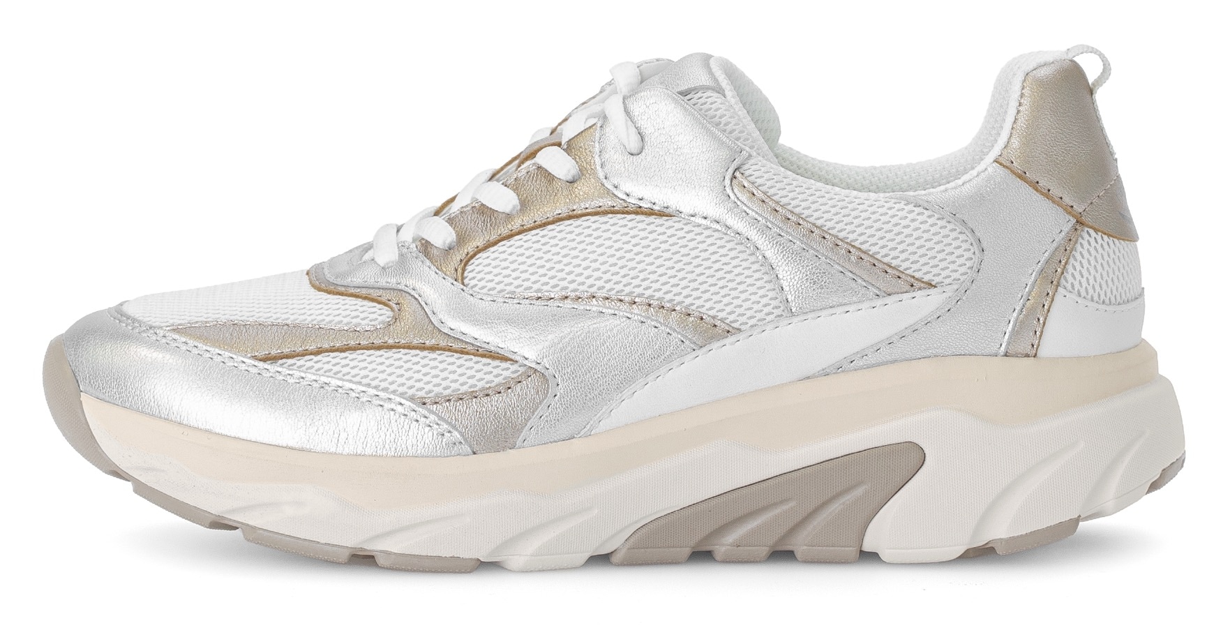 Gabor Rollingsoft Keilsneaker  , Freizeitschuh, Halbschuh, Schnürschuh mit rollingsoft-Laufsohle