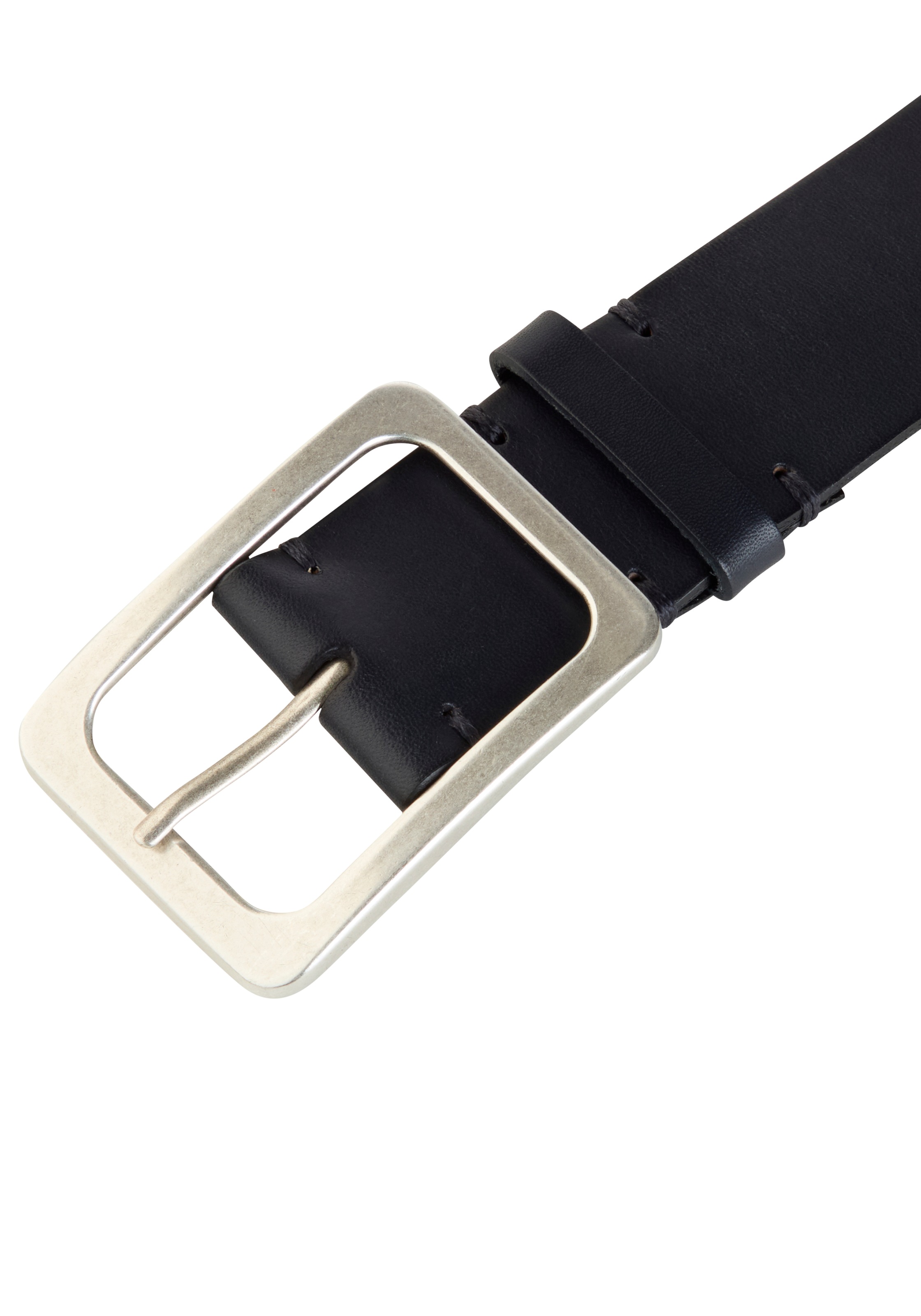 Marc O'Polo Ceinture en cuir largeur env. 4 cm, design sobre et classique