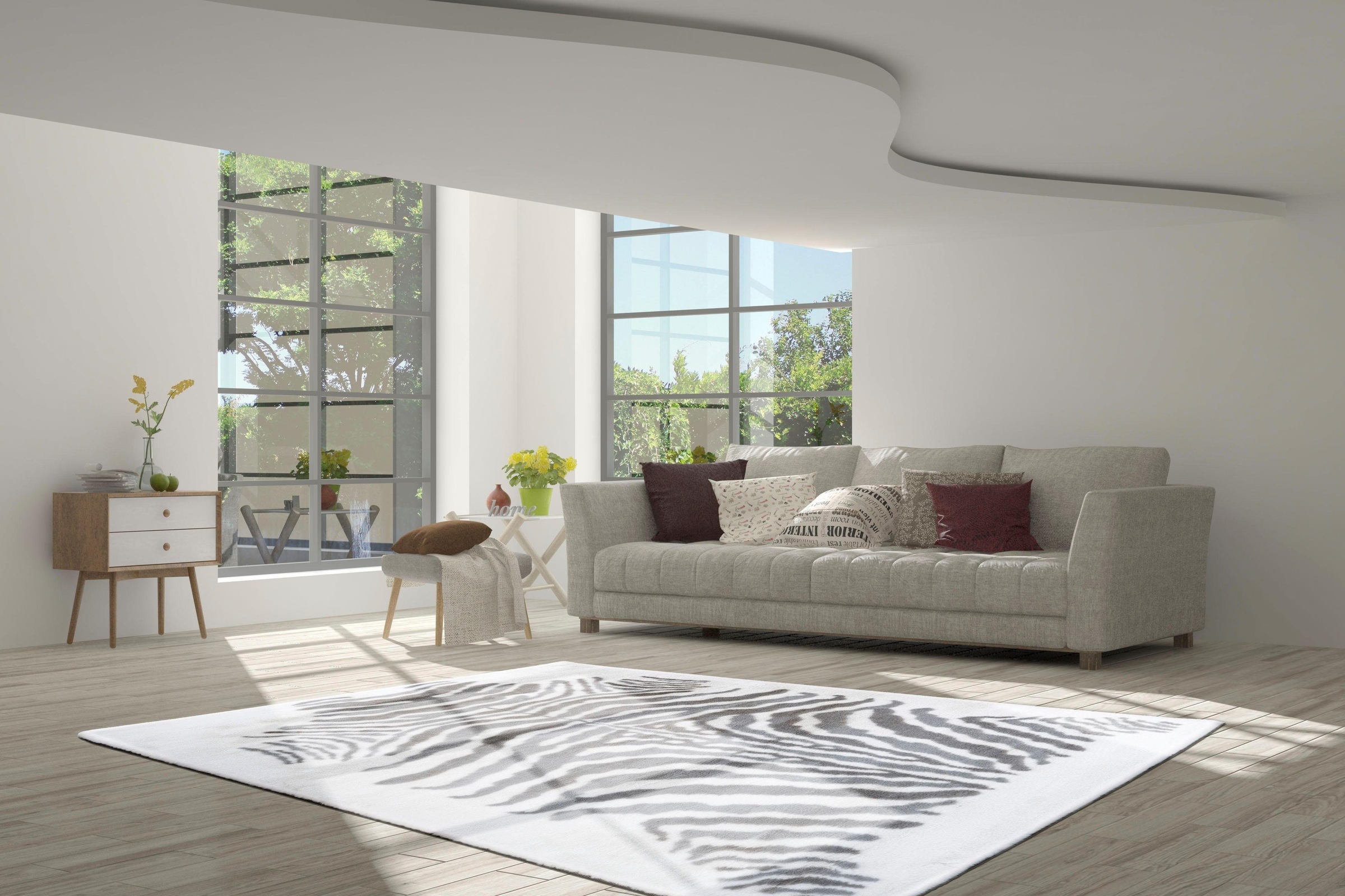 calo-deluxe Tapis à poils longs »Vogesen 400« Rectangulaire 30 mm Höhe weiche Haptik, Wohnzimmer