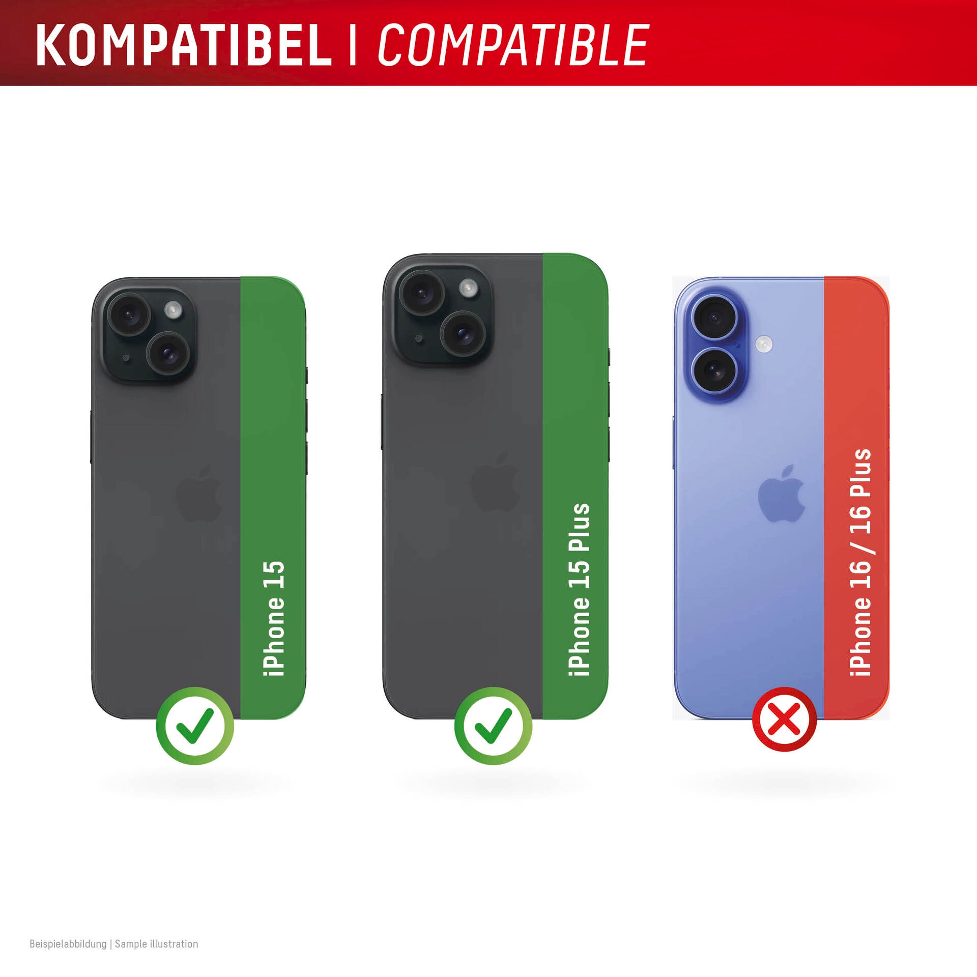 Displex Verre de protection pour appareil photo »Camera Lens Glass Single Glass Ring Protector« für Apple iPhone 15;Apple iPhone 15 Plus Packung, 2x Einzellinsen-Schutzringe,  Objektivschutz, Kameraschutz, kratz- & stossfest