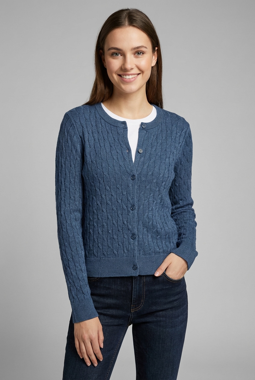 Vero Moda Veste en tricot »VMFANTASTIC LS O-NECK CABLE CARDIGAN«