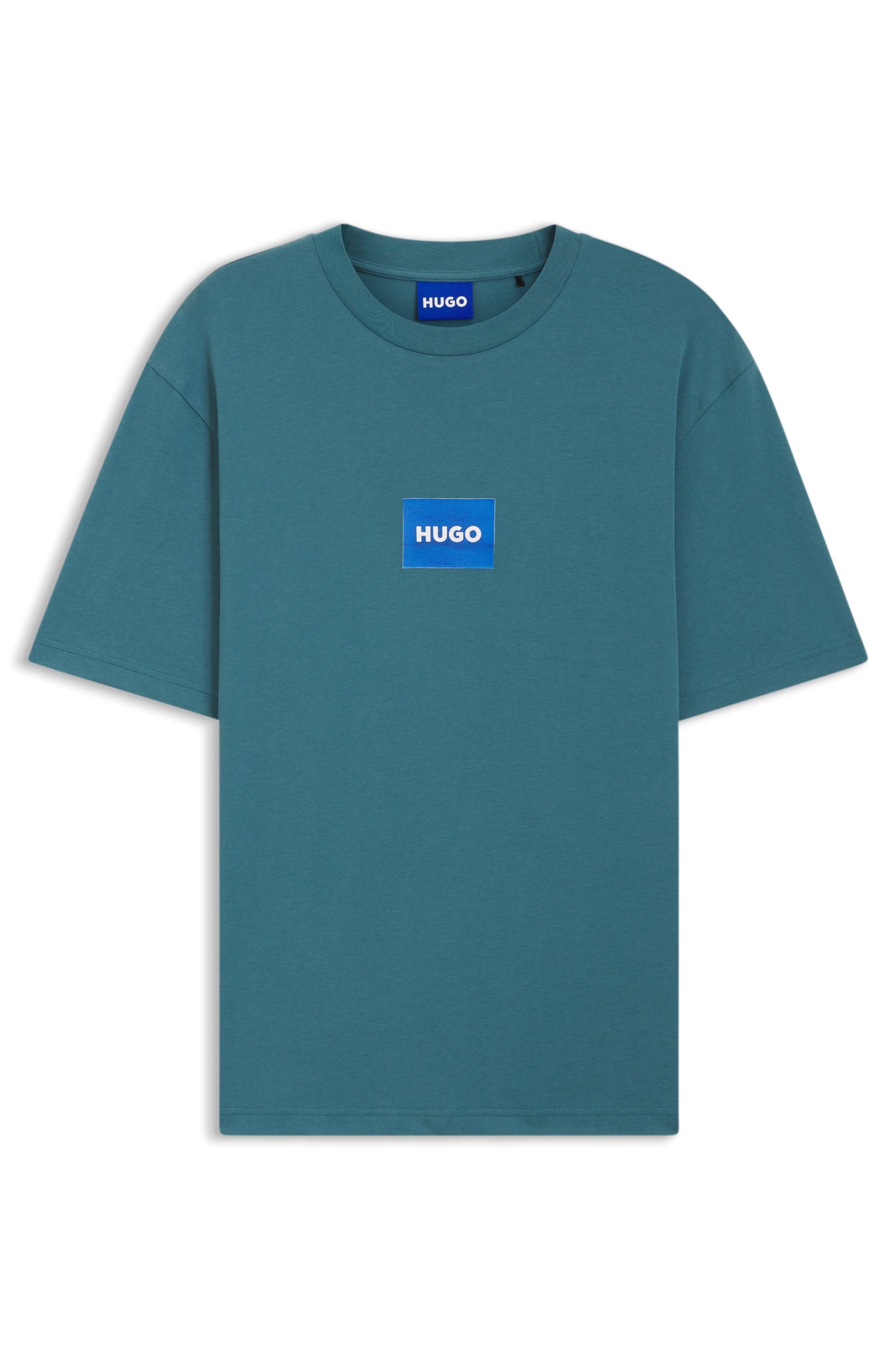 HUGO T-Shirt Regular Fit, Kurzarm, Hugo-Print
