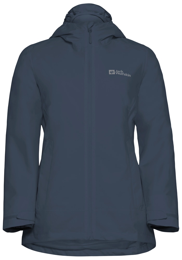 Jack Wolfskin Veste fonctionnelle 3 en 1 »MOONRISE 3IN1 JKT W« mit Kapuze 3in1, atmungsaktiv, Übergangsjacke
