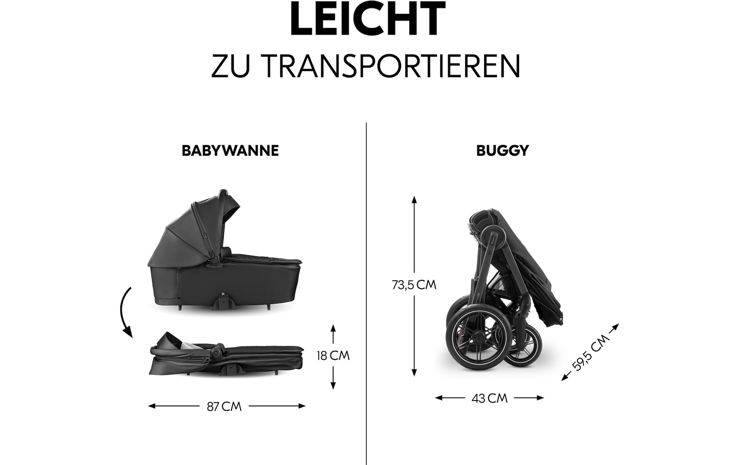 Hauck Kombi-Kinderwagen »Comfort N Care« 25 kg
