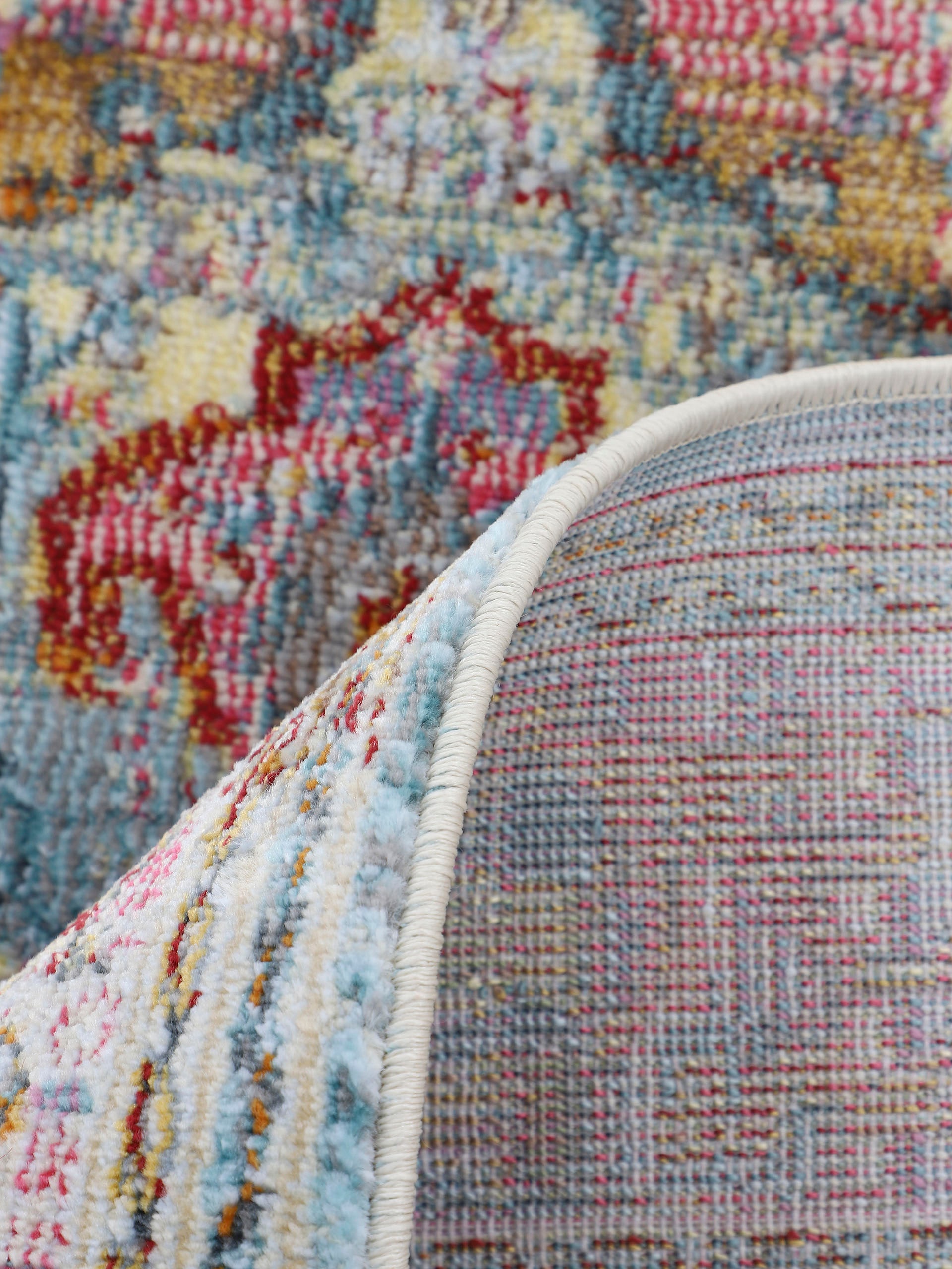 carpetfine Teppich »Esha ,   auch als Läufer erhältlich« rechteckig 8 mm Höhe Vintage Orient Look, schöne Farben, mit Fransen, Wohnzimmer