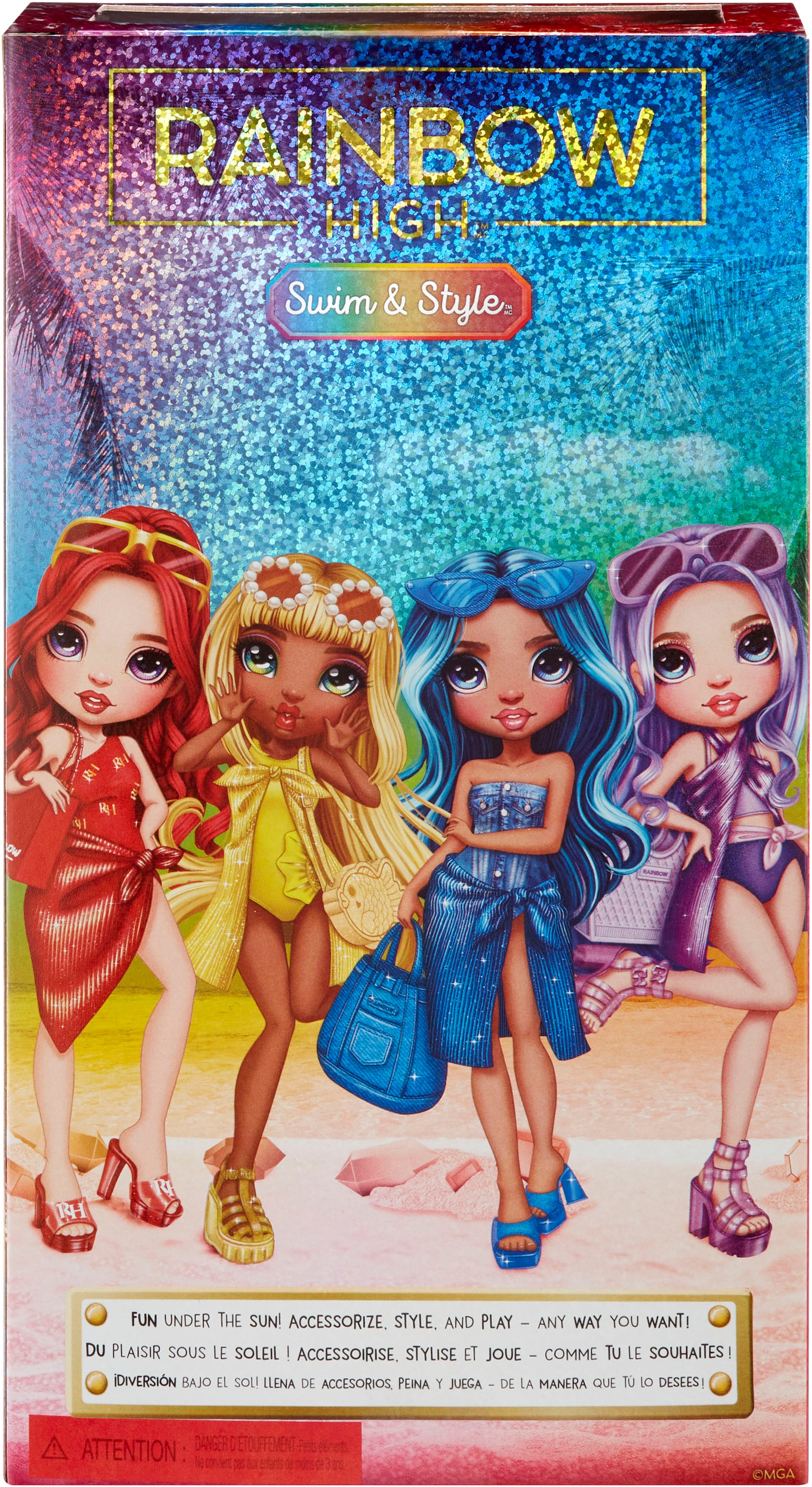 RAINBOW HIGH Anziehpuppe »Rainbow High Swim & Style Fashion Doll- Ruby (Red)«