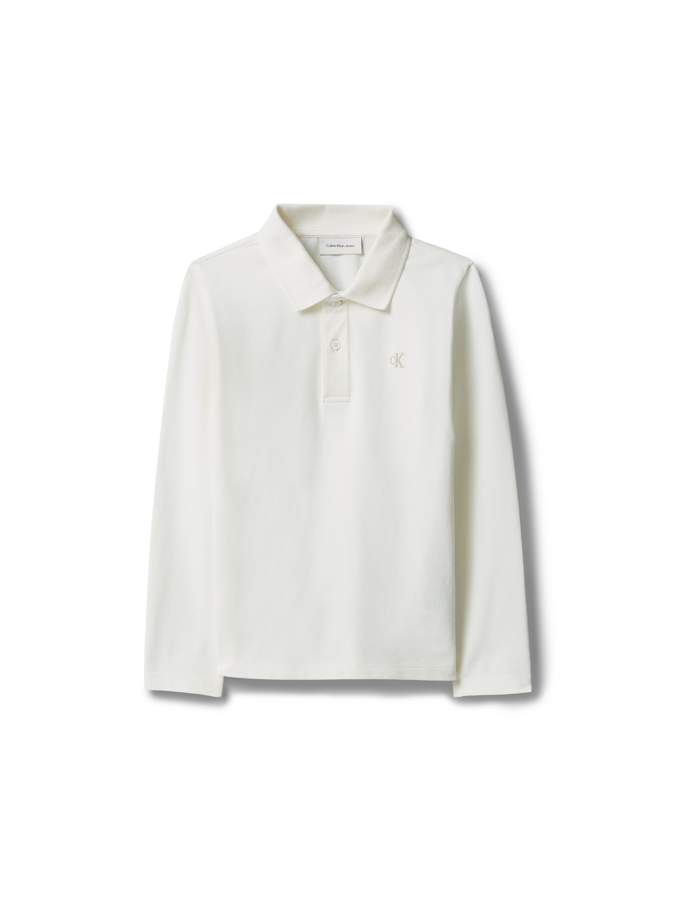 Calvin Klein Jeans Langarm-Poloshirt »SOLID PIQUE POLO« Regular fit mit Polokragen